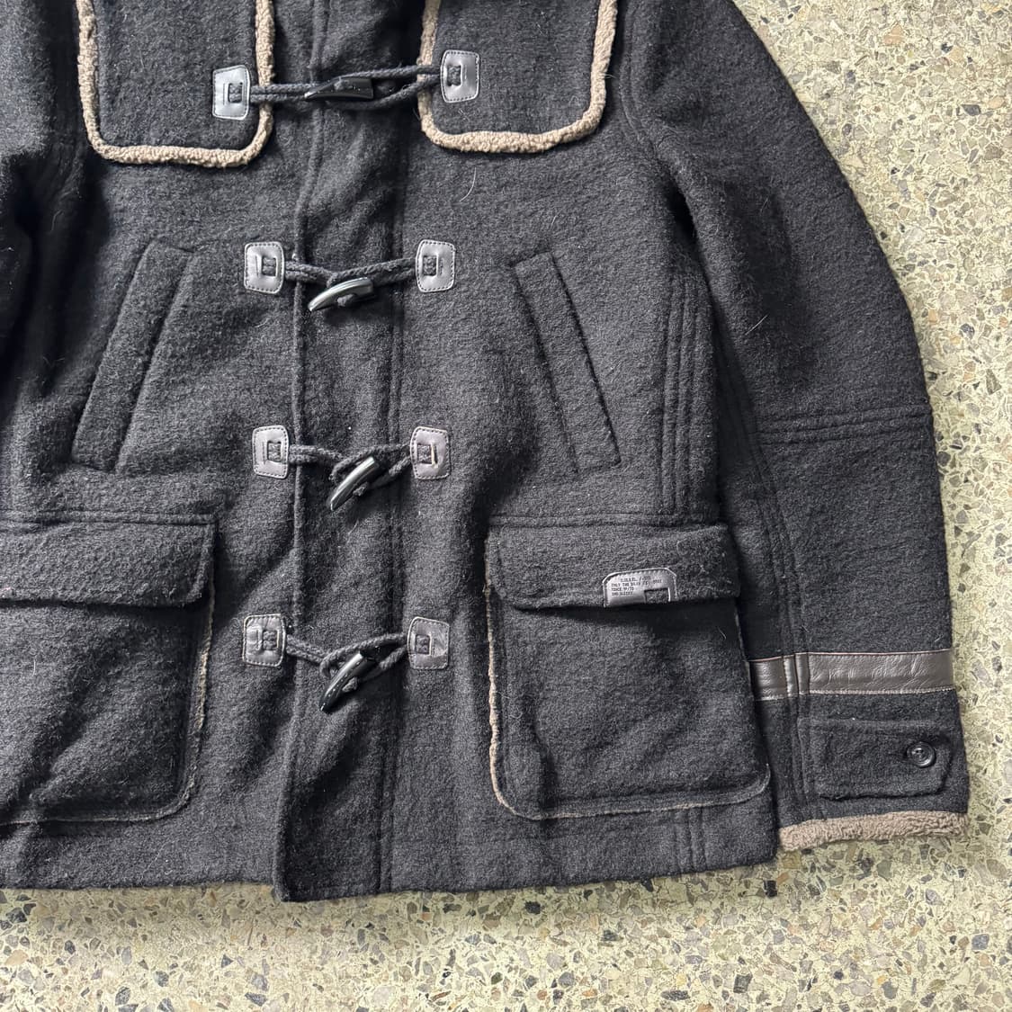 [XL] Diesel 디젤 울 후드 더플 코트 자켓 상품이미지6