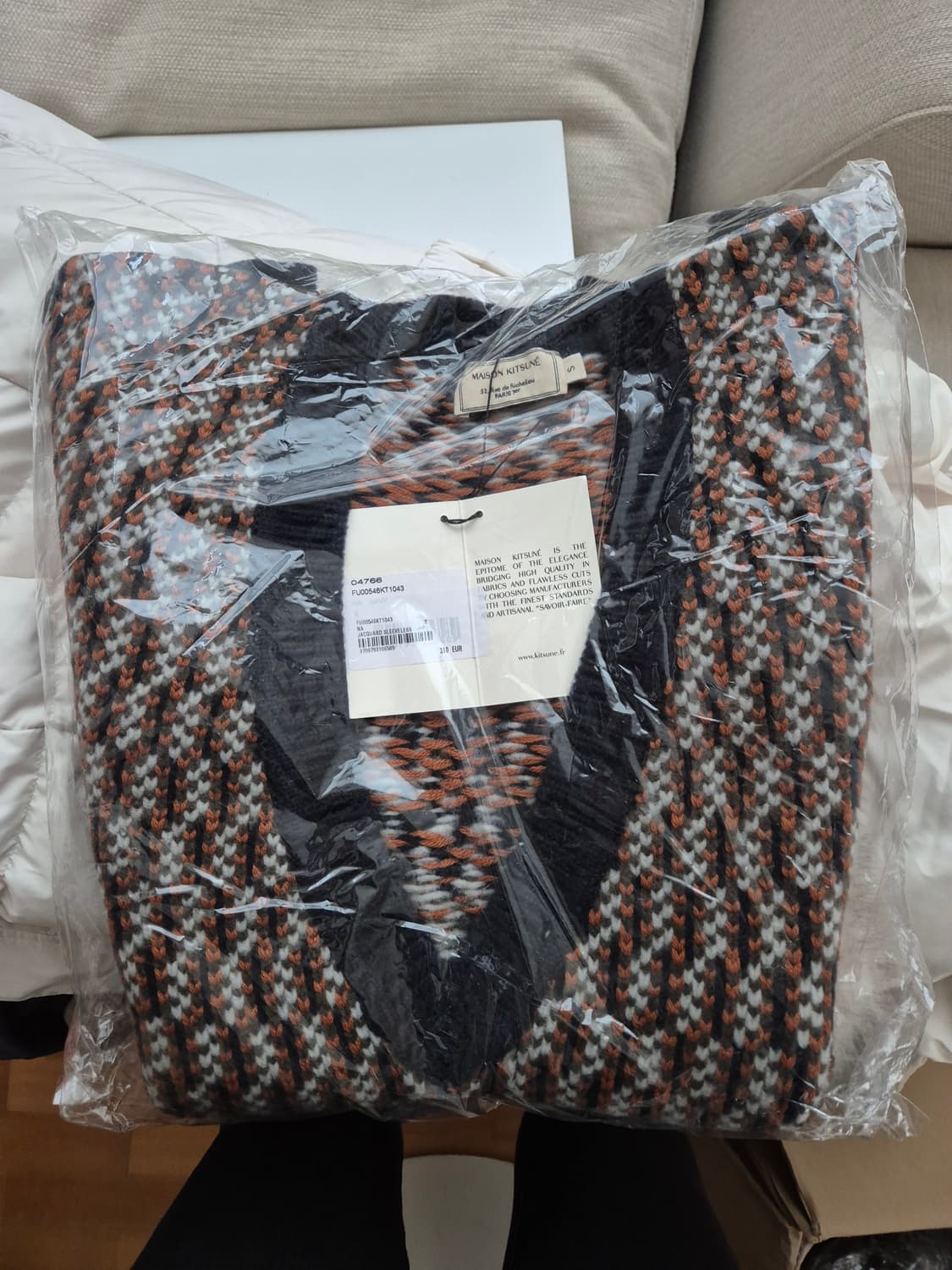 (새상품) 메종키츠네 울 베스트 S사이즈 상품이미지10