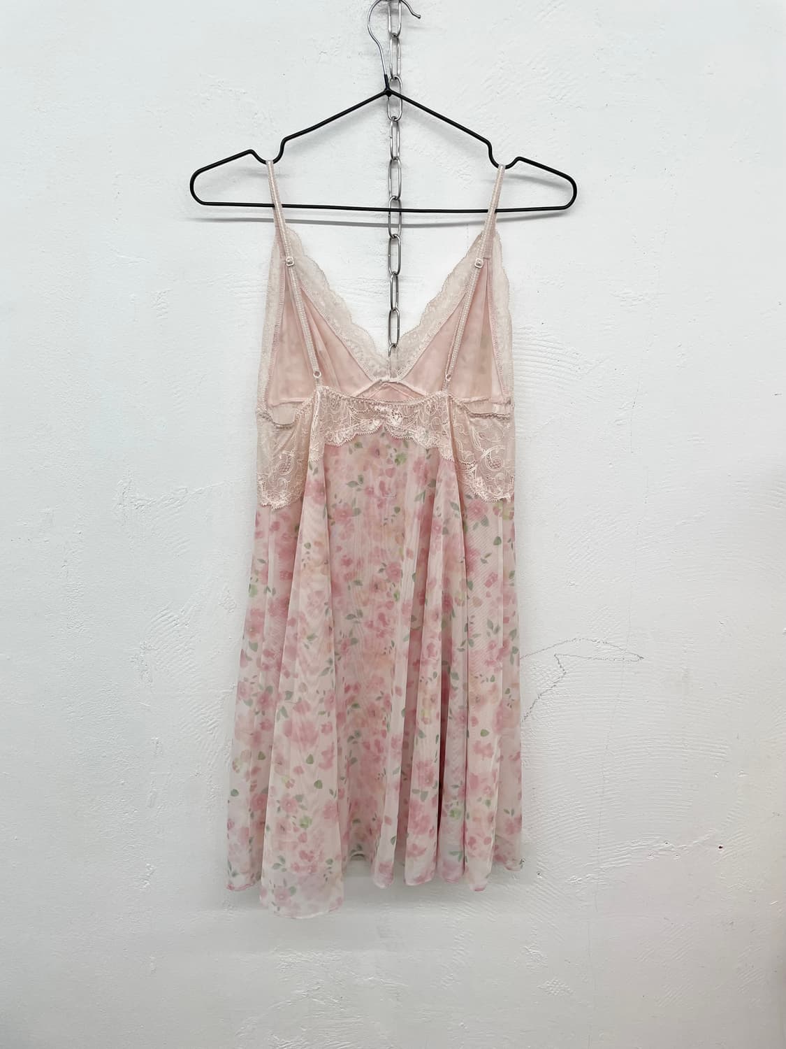 핑크 플로럴 레이스 슬립 상품이미지6