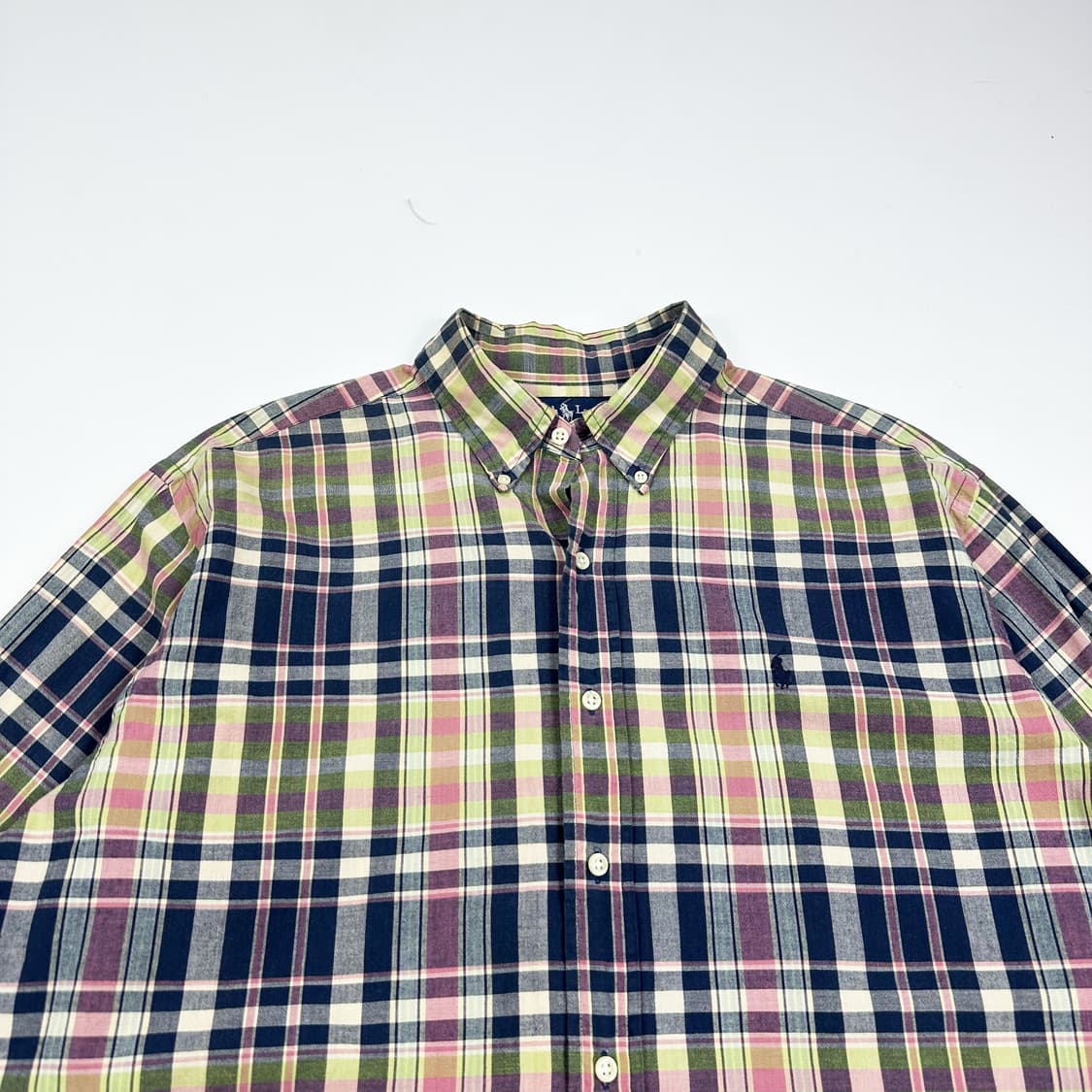 폴로 랄프로렌 클래식 블레이크 코튼 플란넬 체크셔츠 L 상품이미지2