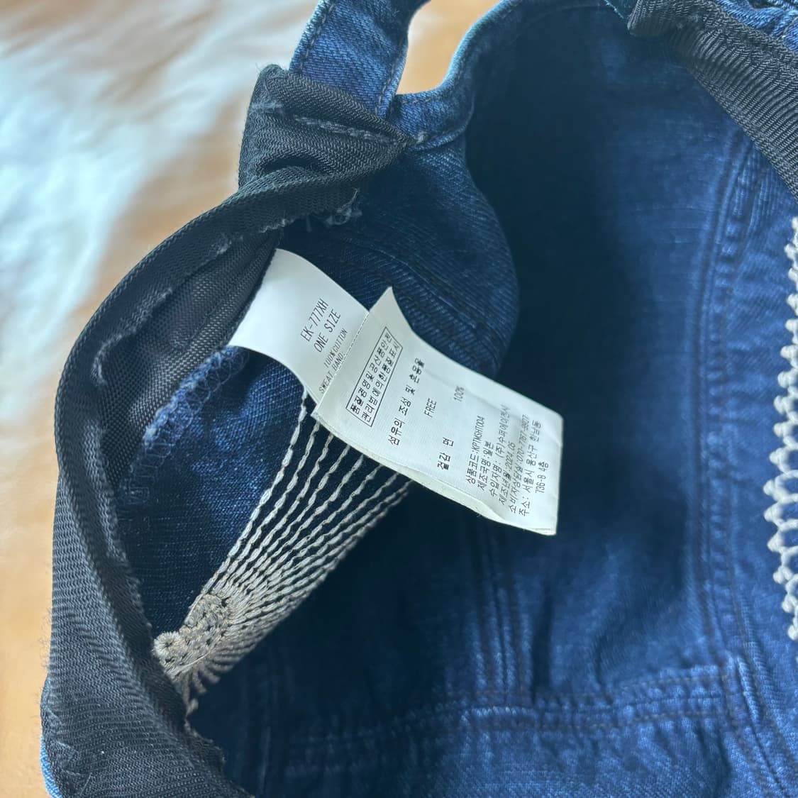 캐피탈 후로시키 사시코 자수 데님 캠프캡 모자 상품이미지8