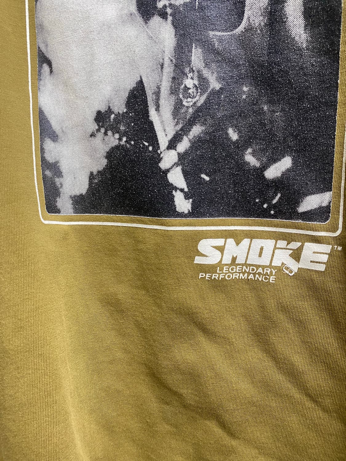 일본빈티지 카키 스모크 반팔 상품이미지3