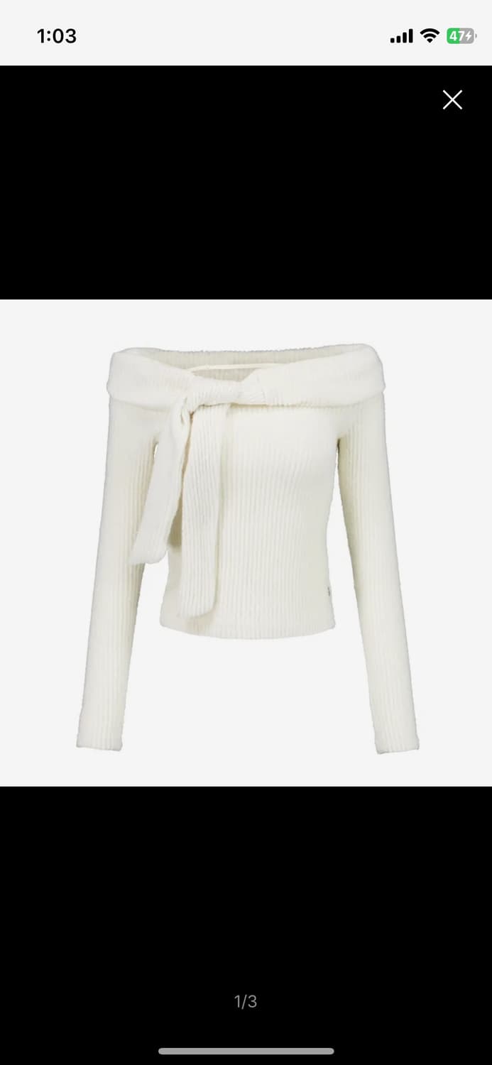 포어링 오프숄더 니트 상품이미지2