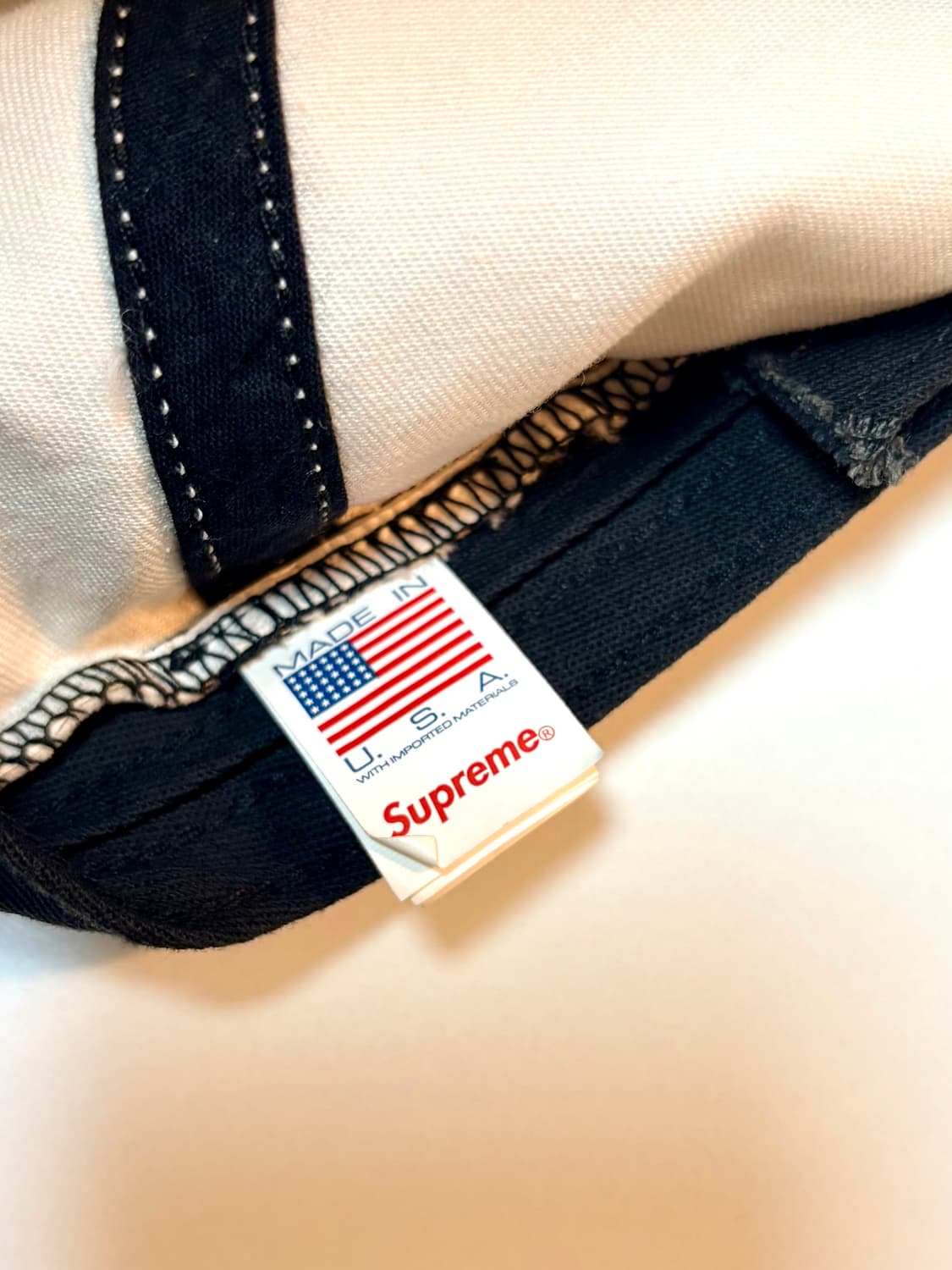 슈프림 투톤 S 로고 6-패널 스톤 - 24SS 슈프림 투톤 로고 캡 상품이미지8