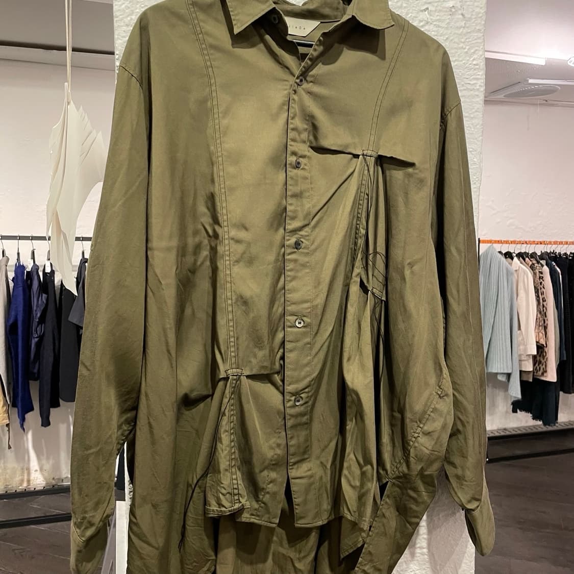 지에다 셔링 셔츠 상품이미지2