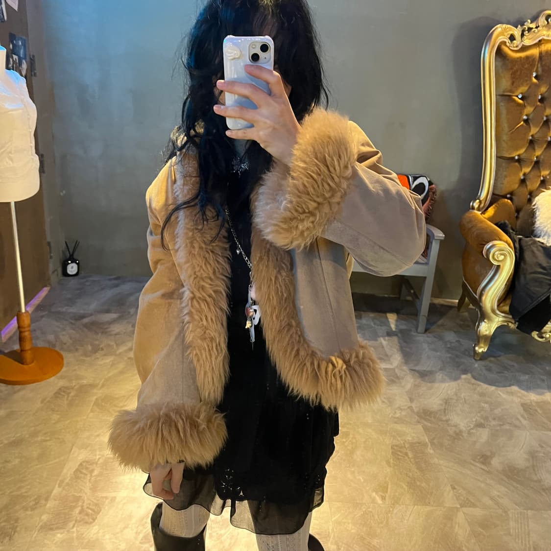 무스탕 퍼 코트 상품이미지5