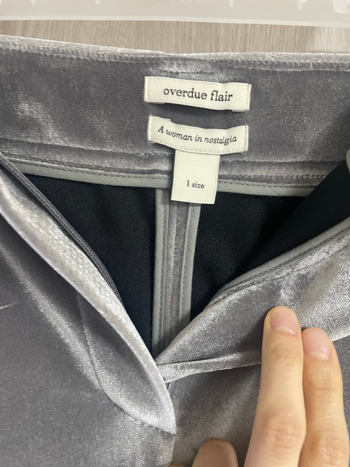 오버듀플레어 벨벳팬츠 상품이미지6