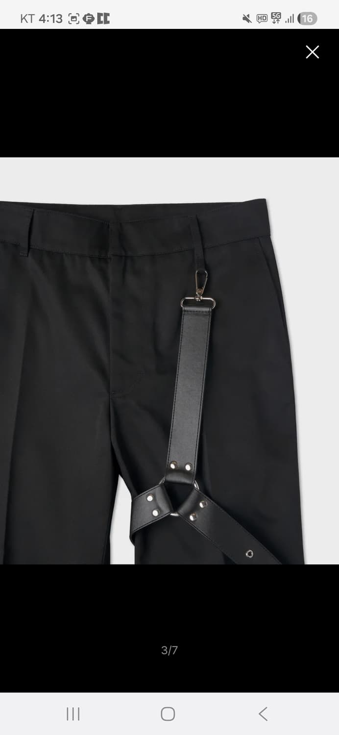 1017 알릭스 9SM 본디지 하네스 팬츠 블랙 46사이즈 상품이미지3