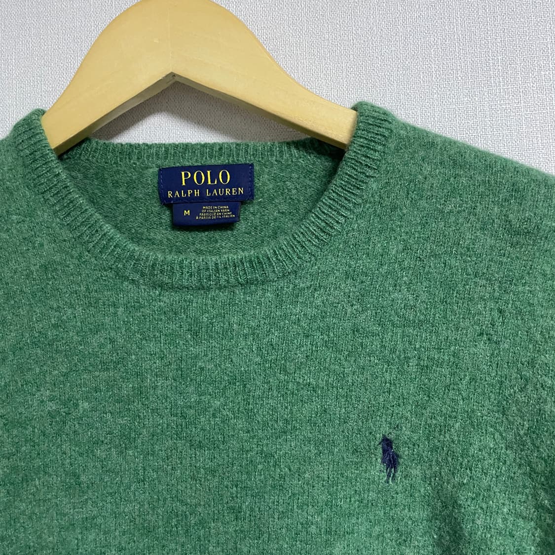 폴로 랄프로렌 라이트 그린 울니트 M (55정도) 상품이미지3