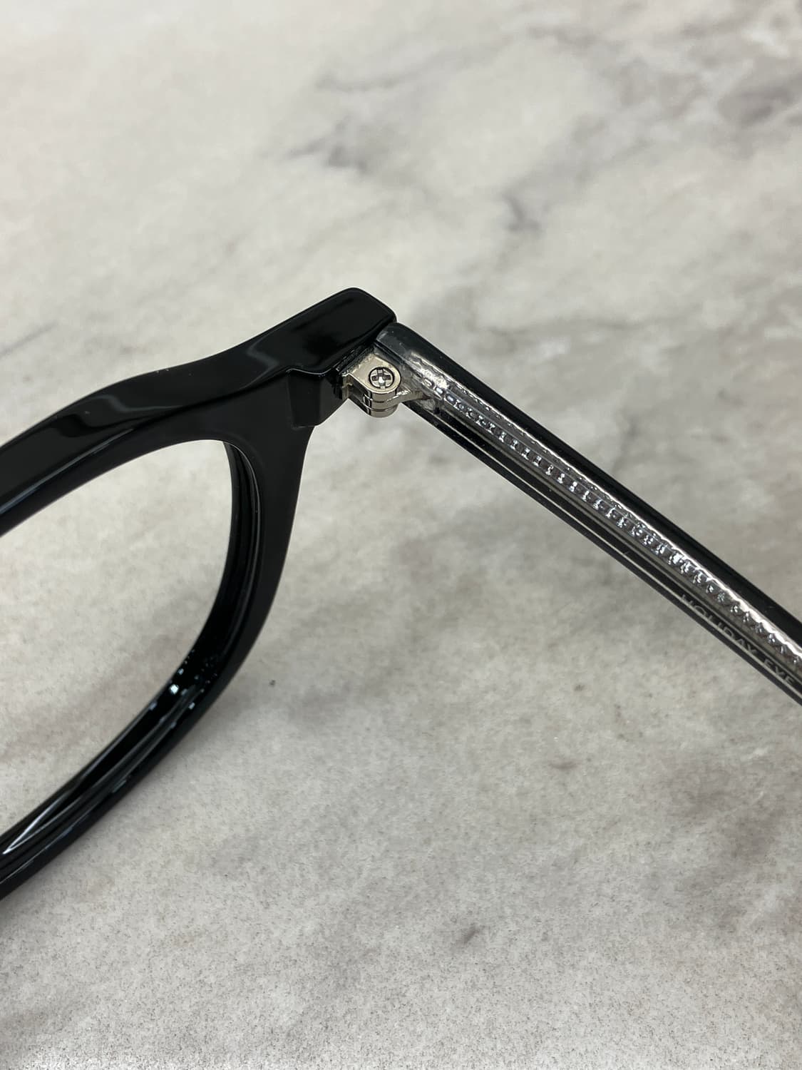 B51 HD 유광 블랙 웰링턴 뿔테 안경6819 상품이미지3