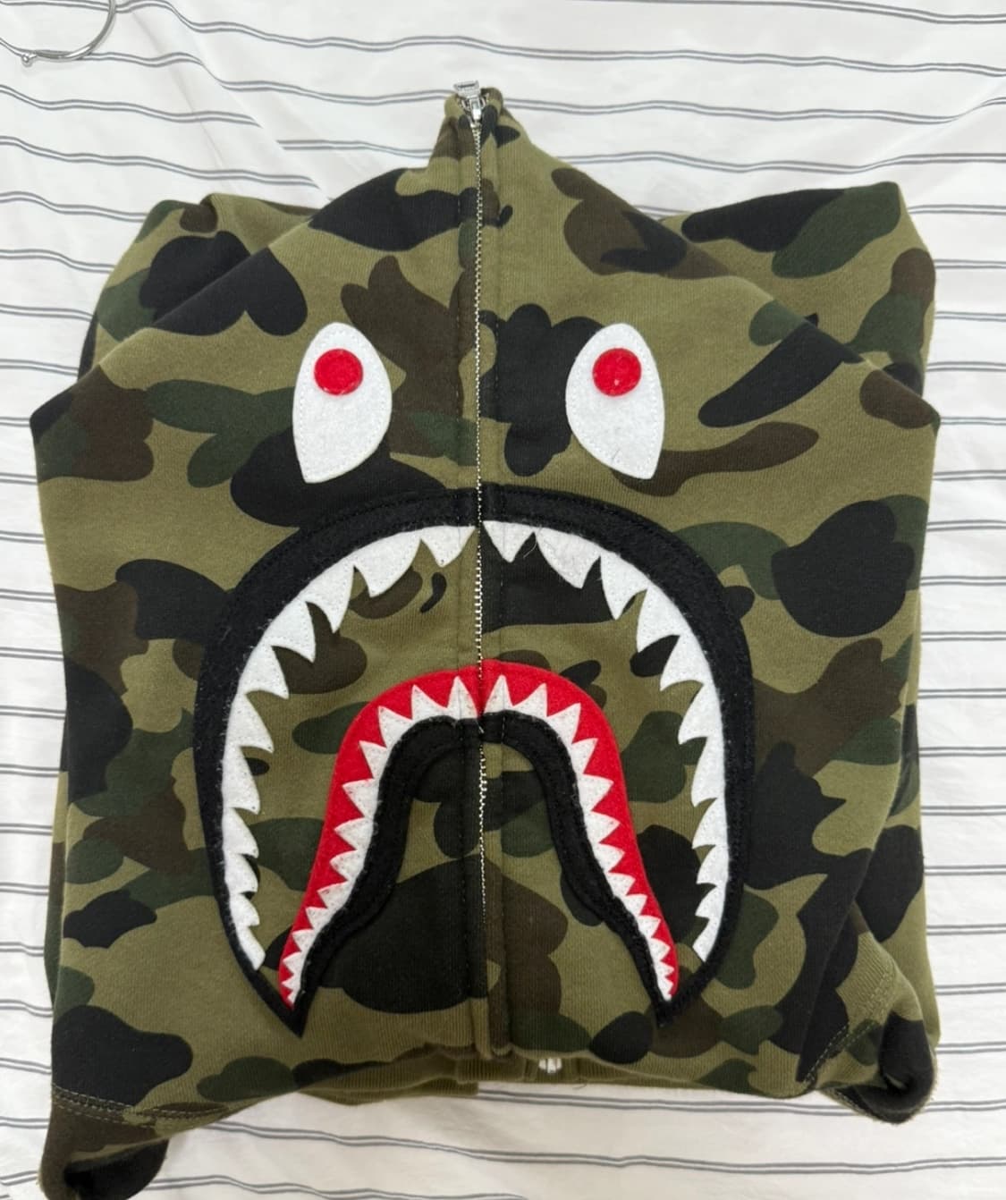 베이프 후드집업 카모 ponr xl 녹계 bape 상품이미지2
