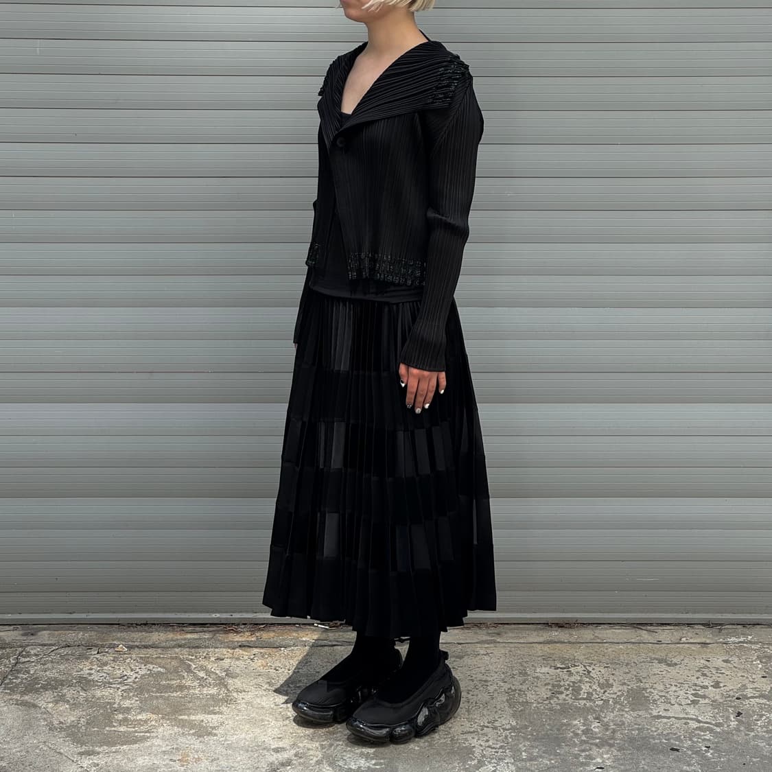 Number Pattern black Cardigan 상품이미지8