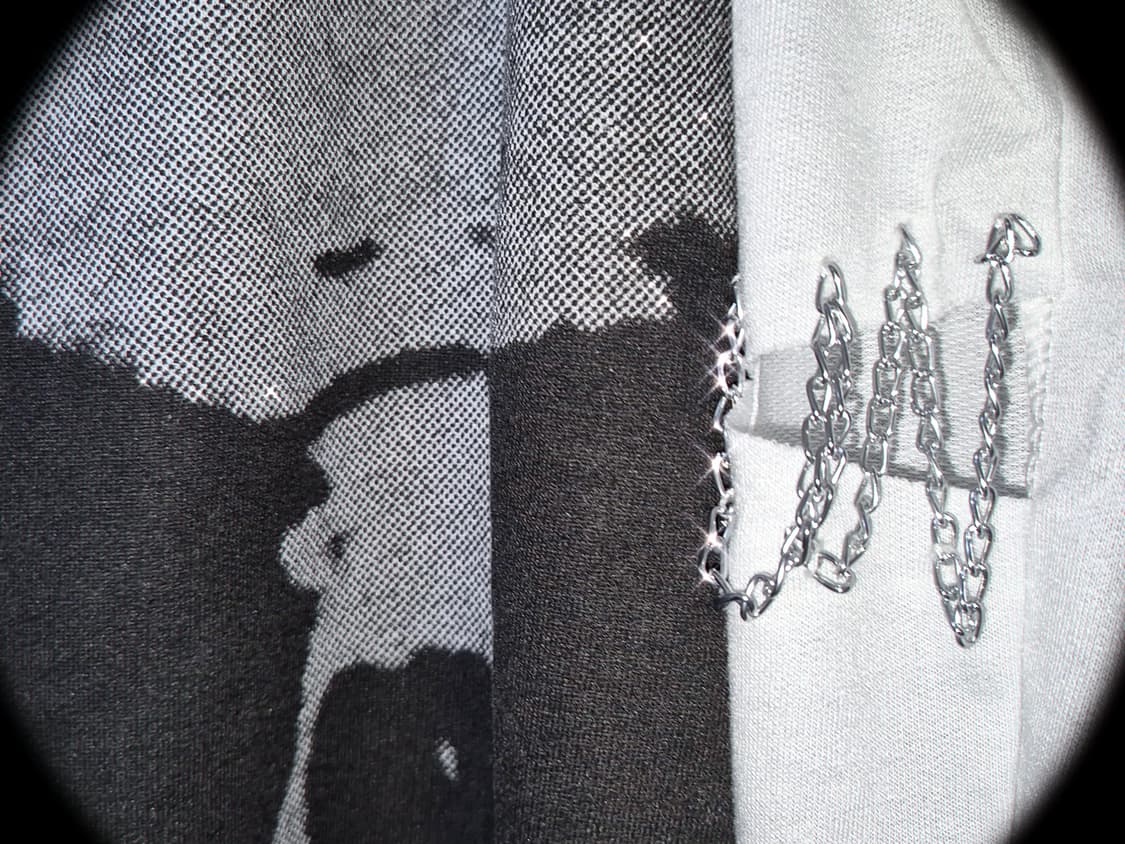 Vintage PUNK Skull punching chain top 상품이미지2