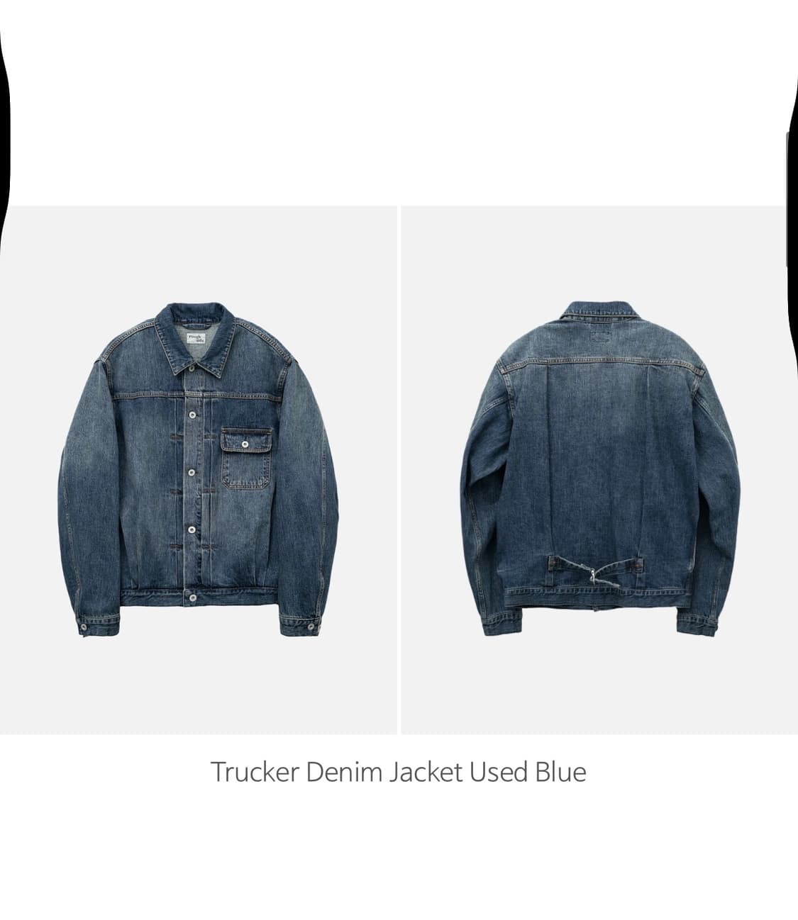 Rough Side 트러커 데님 자켓 Used Blue 상품이미지2