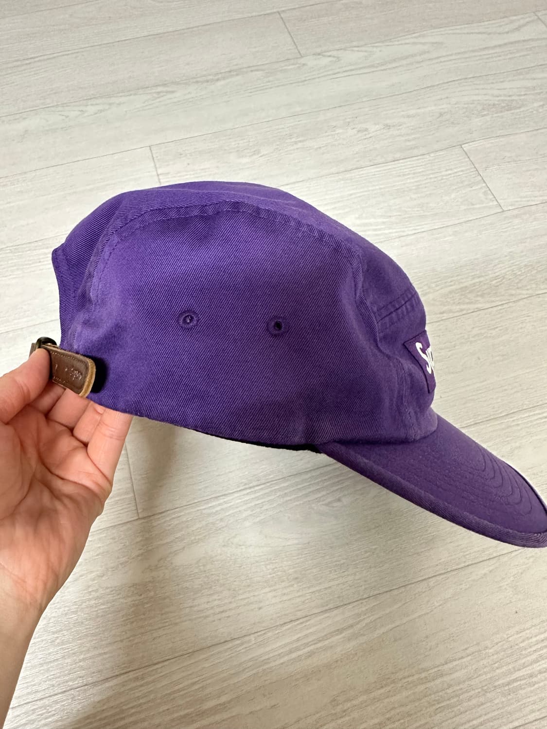 슈프림 24SS 워시드 치노 트윌 캠프캡 퍼플 상품이미지3