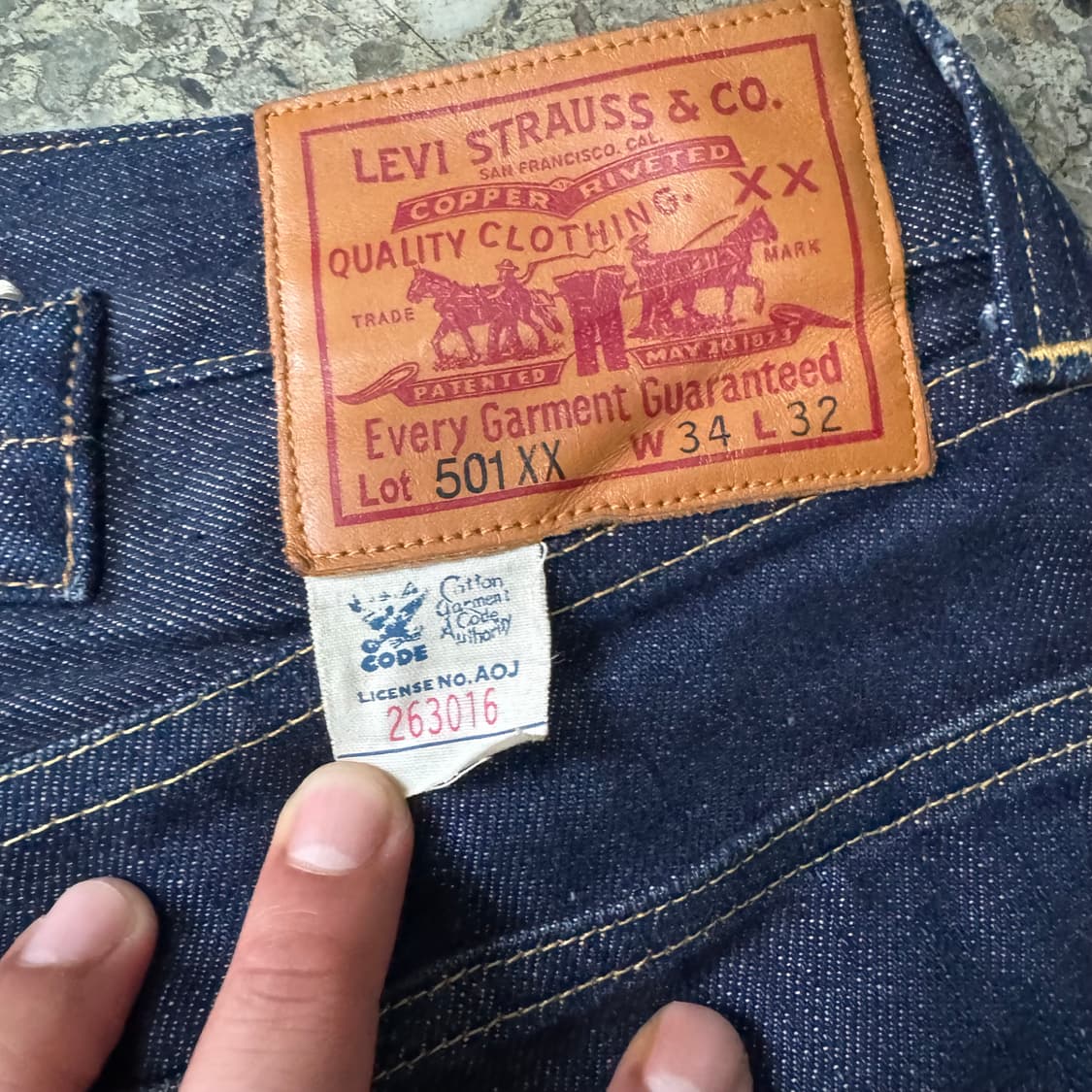 [35] Levis LVC 33501 501xx 셀비지 데님 팬츠 상품이미지9