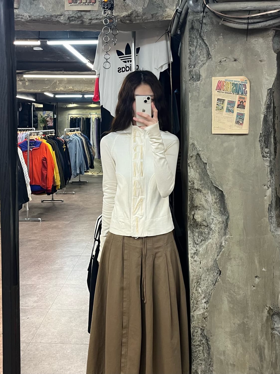 아르마니 익스체인지 트랙 자켓 아이보리 M #csz2186 상품이미지2