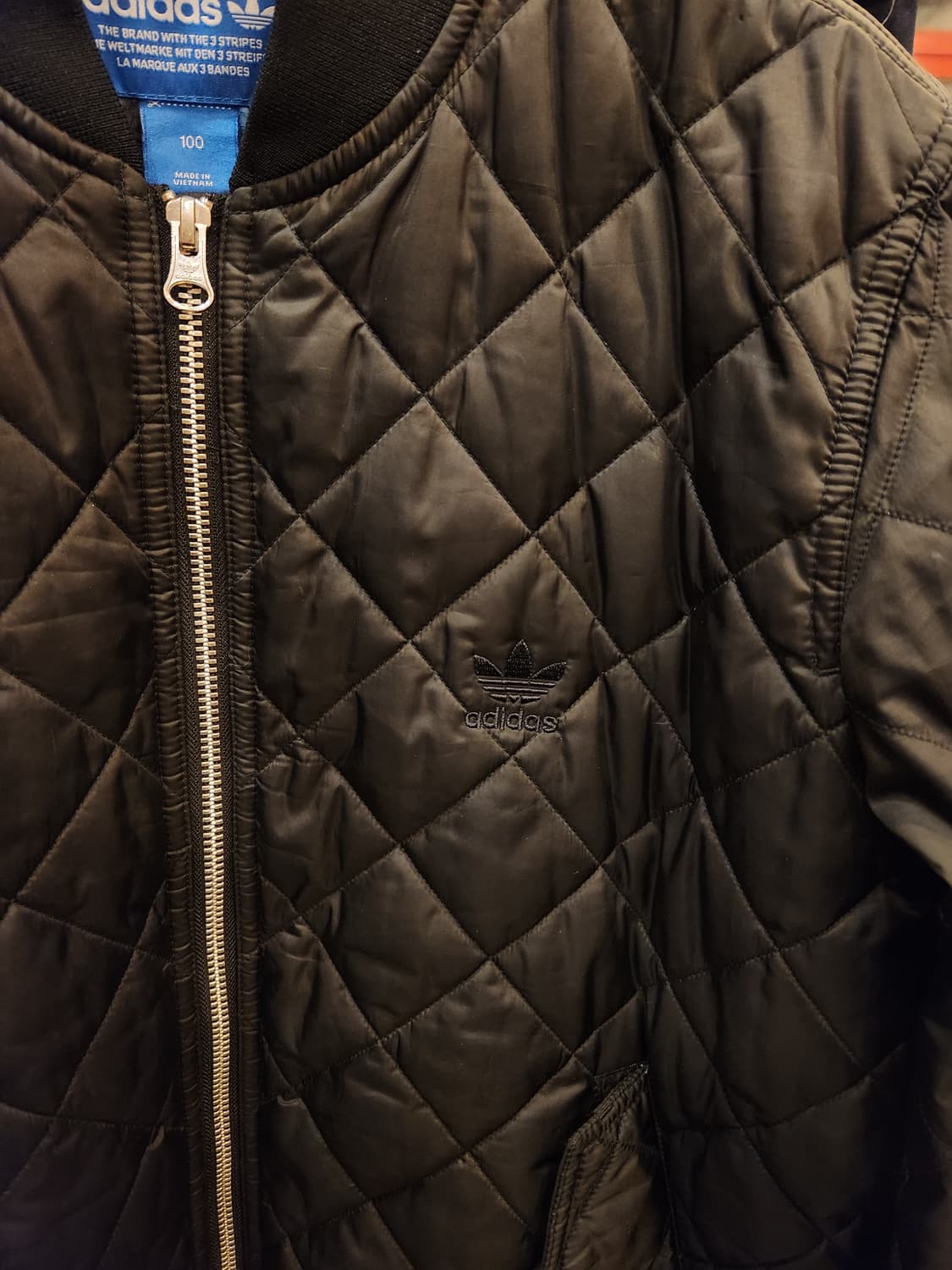 아디다스 퀼팅 봄버 자켓 상품이미지4