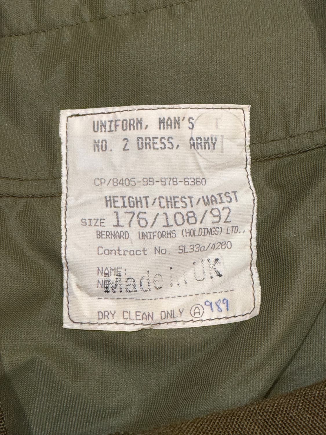 80s 영국군 No.2 Dress Trousers (34) 상품이미지3