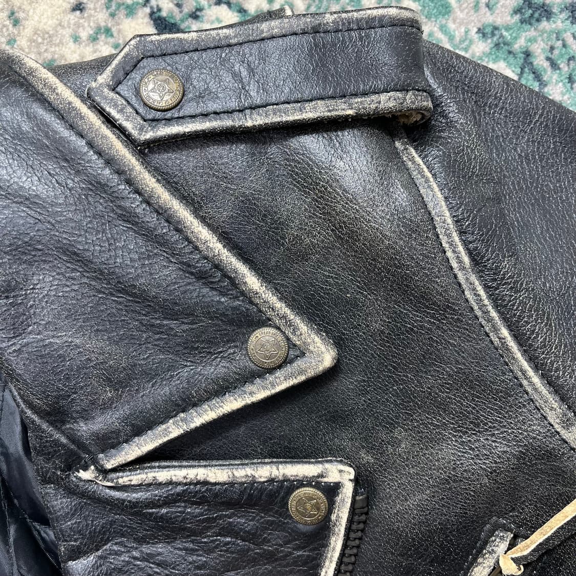 X touring usa 미제 커프스 단추 라이더 자켓(XL) 상품이미지2