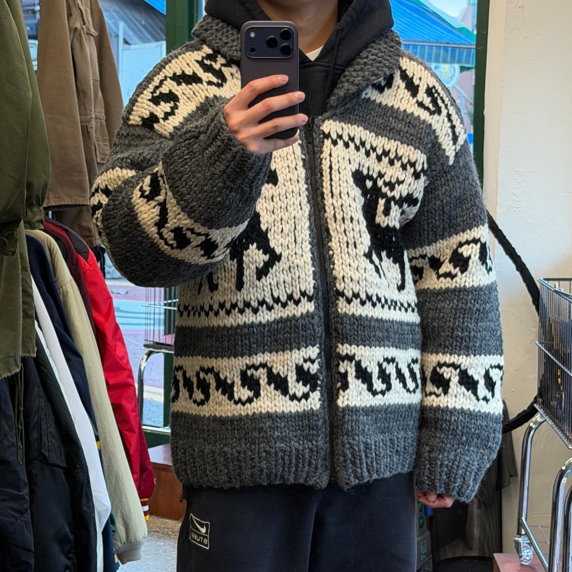 빈티지 헤비울 코위찬 집업 [ 105 ] 상품이미지1