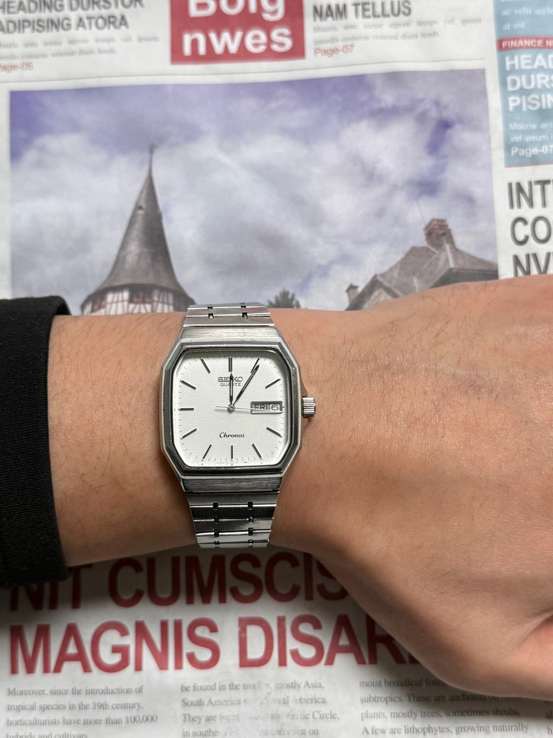 세이코 Seiko Chronos 쿼츠 스퀘어 상품이미지4