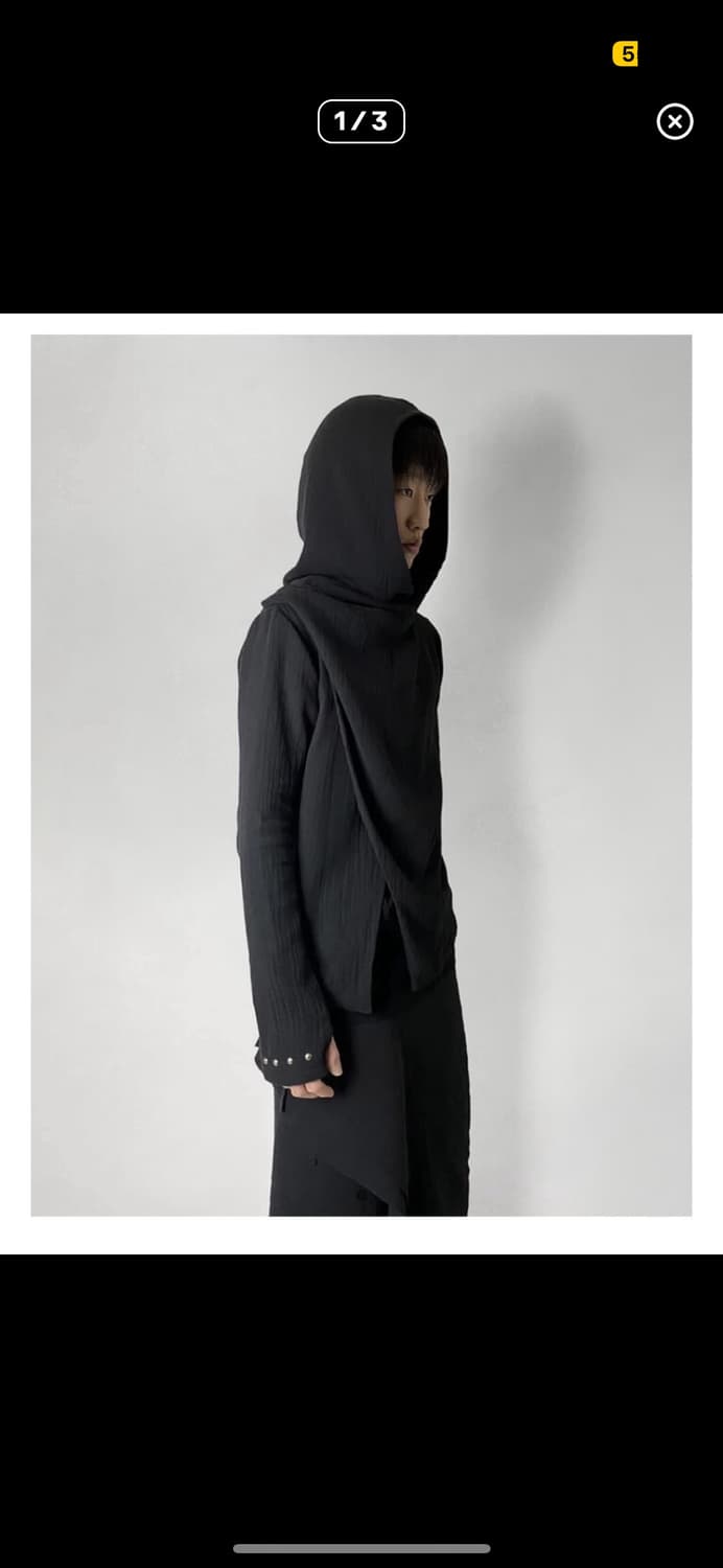 0030 Draped hood jacket 상품이미지1