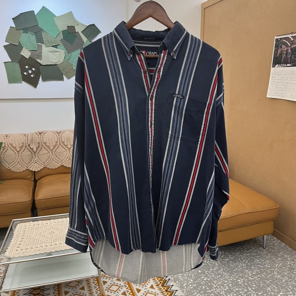 챕스 바이 랄프 로렌 레트로 90's 스트라이프 셔츠 L C10557 상품이미지3