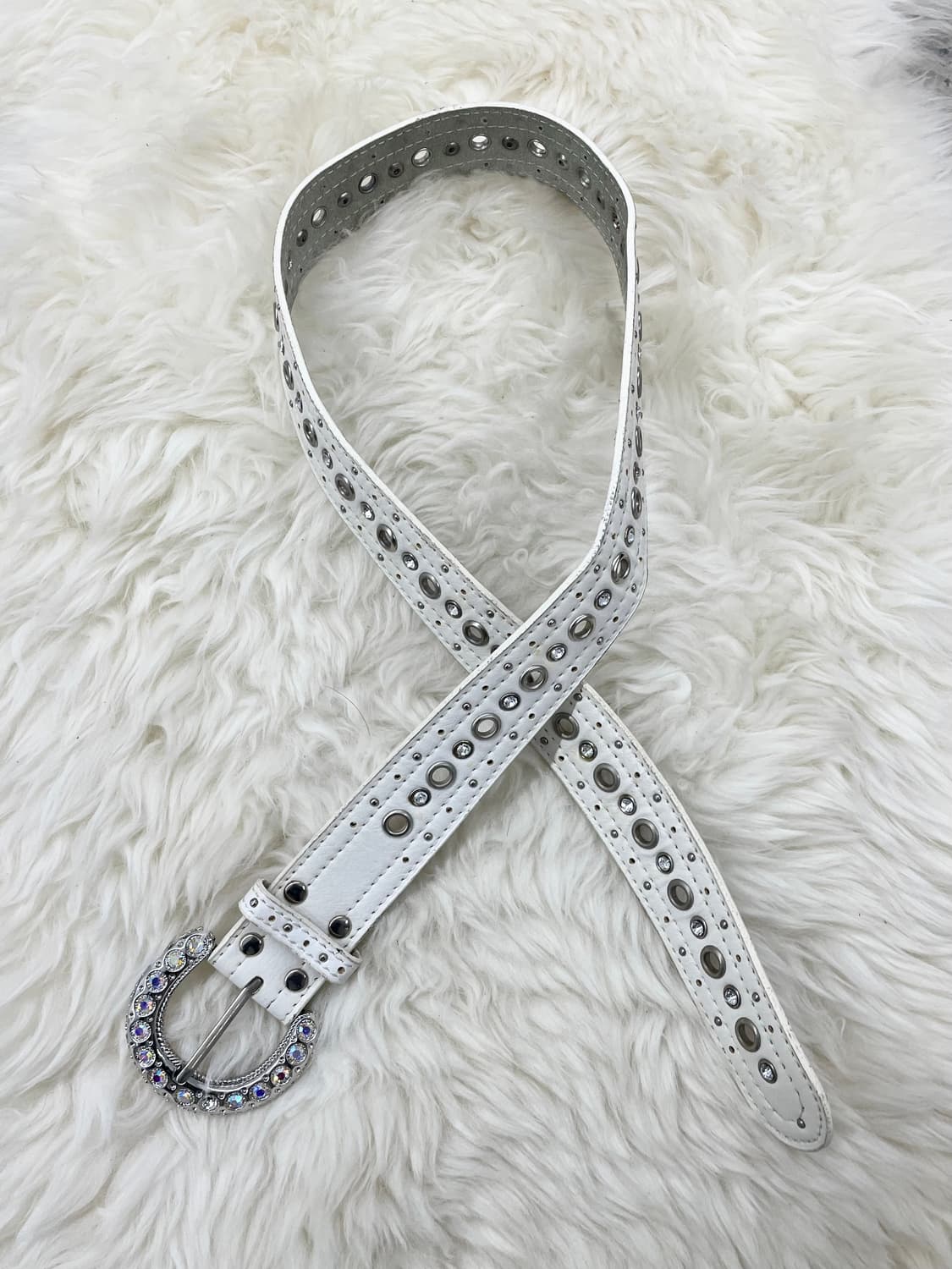 펑크 큐빅 스터드 버클 벨트 상품이미지4