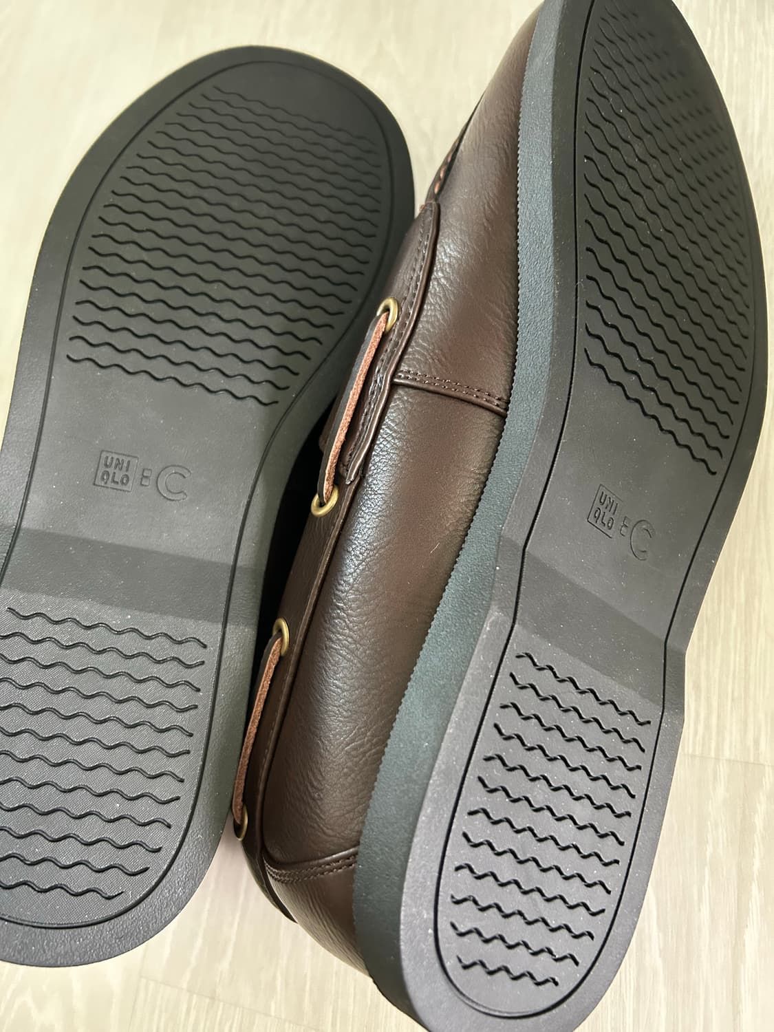 유니클로 덱 슈즈 브라운 270 상품이미지4