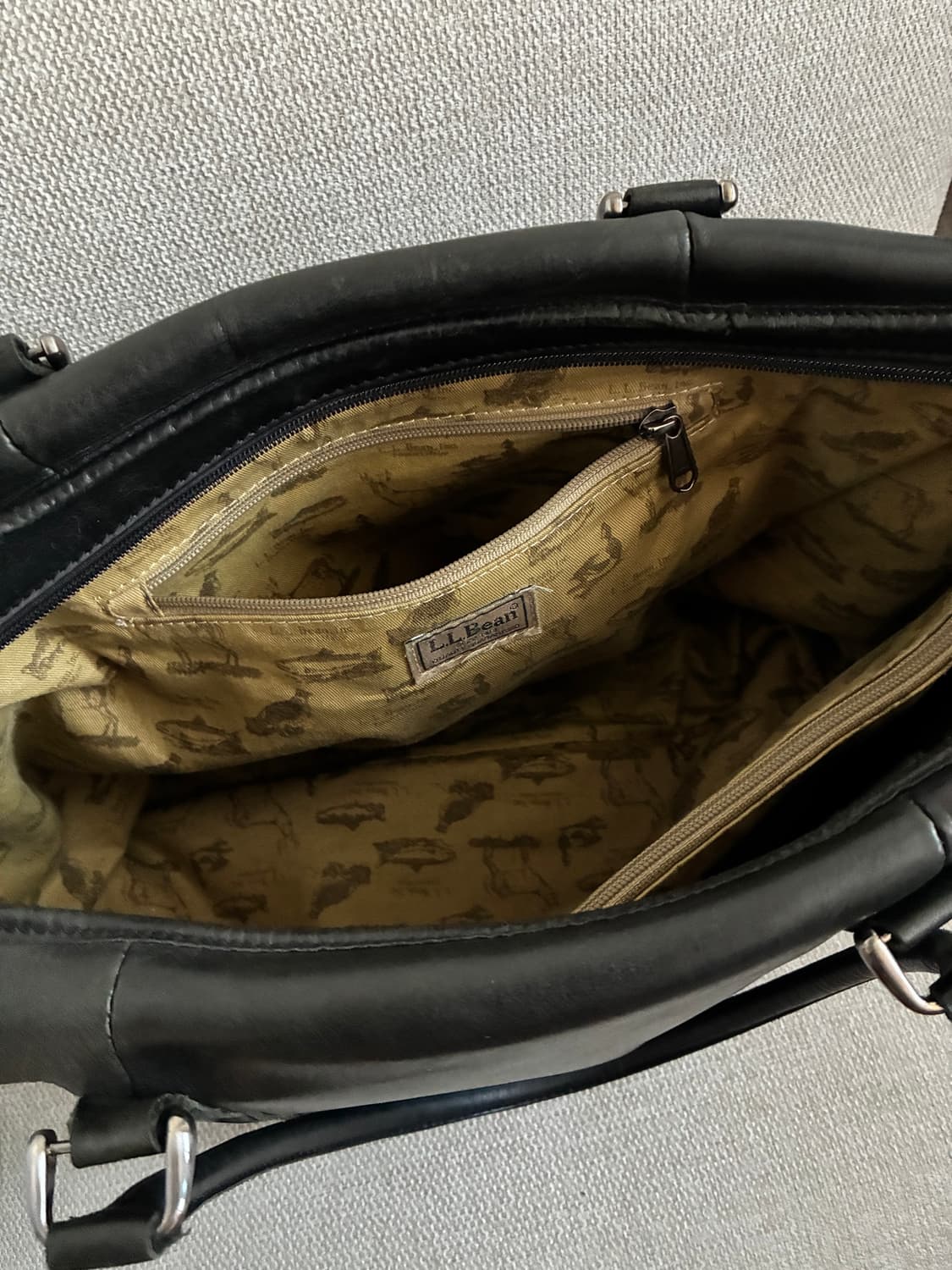 LL Bean 엘엘빈 빈티지 레더 빅 토트백 상품이미지5