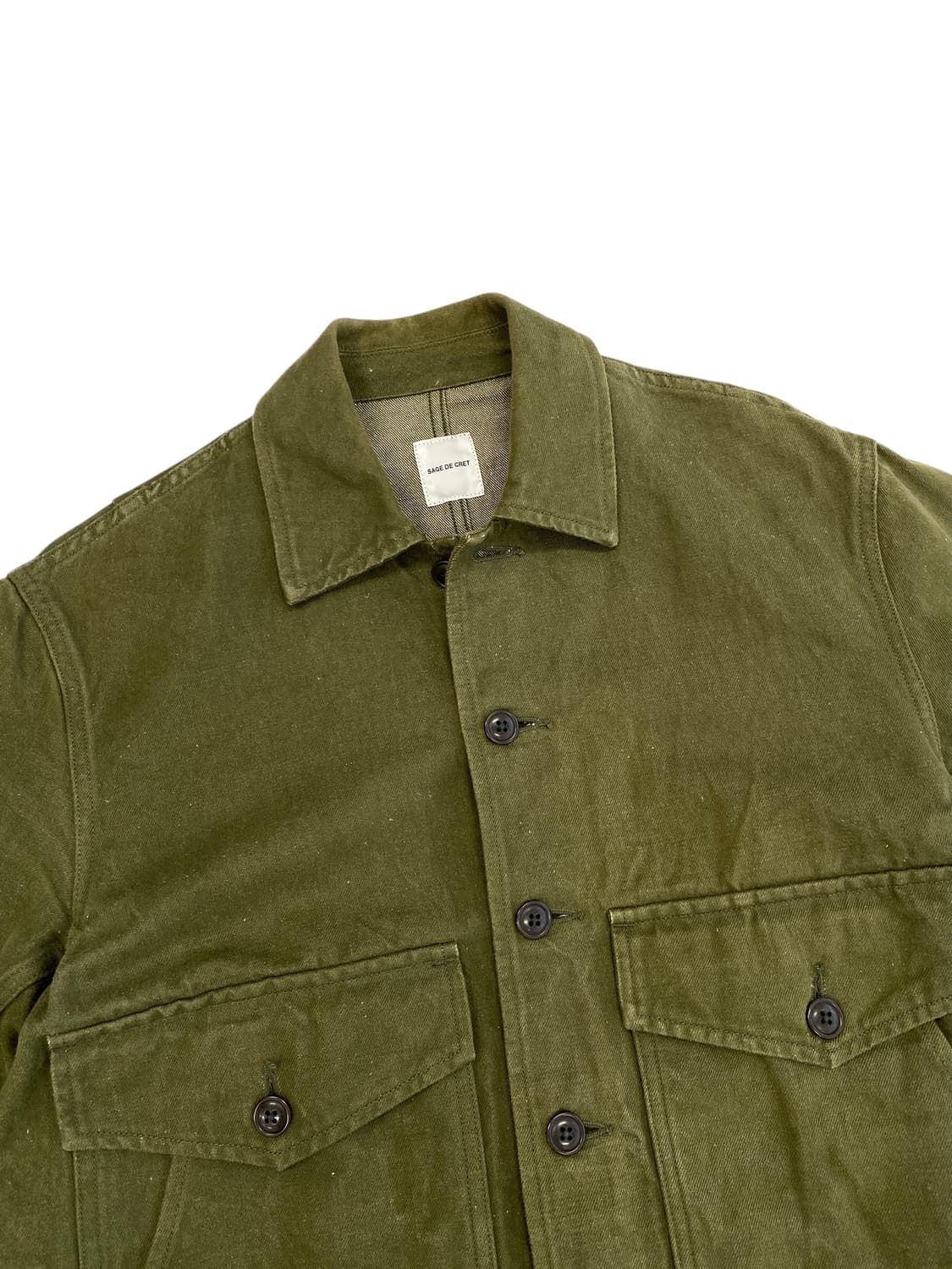 사주 데 크렛 코튼/린넨 밀리터리 자켓 상품이미지4