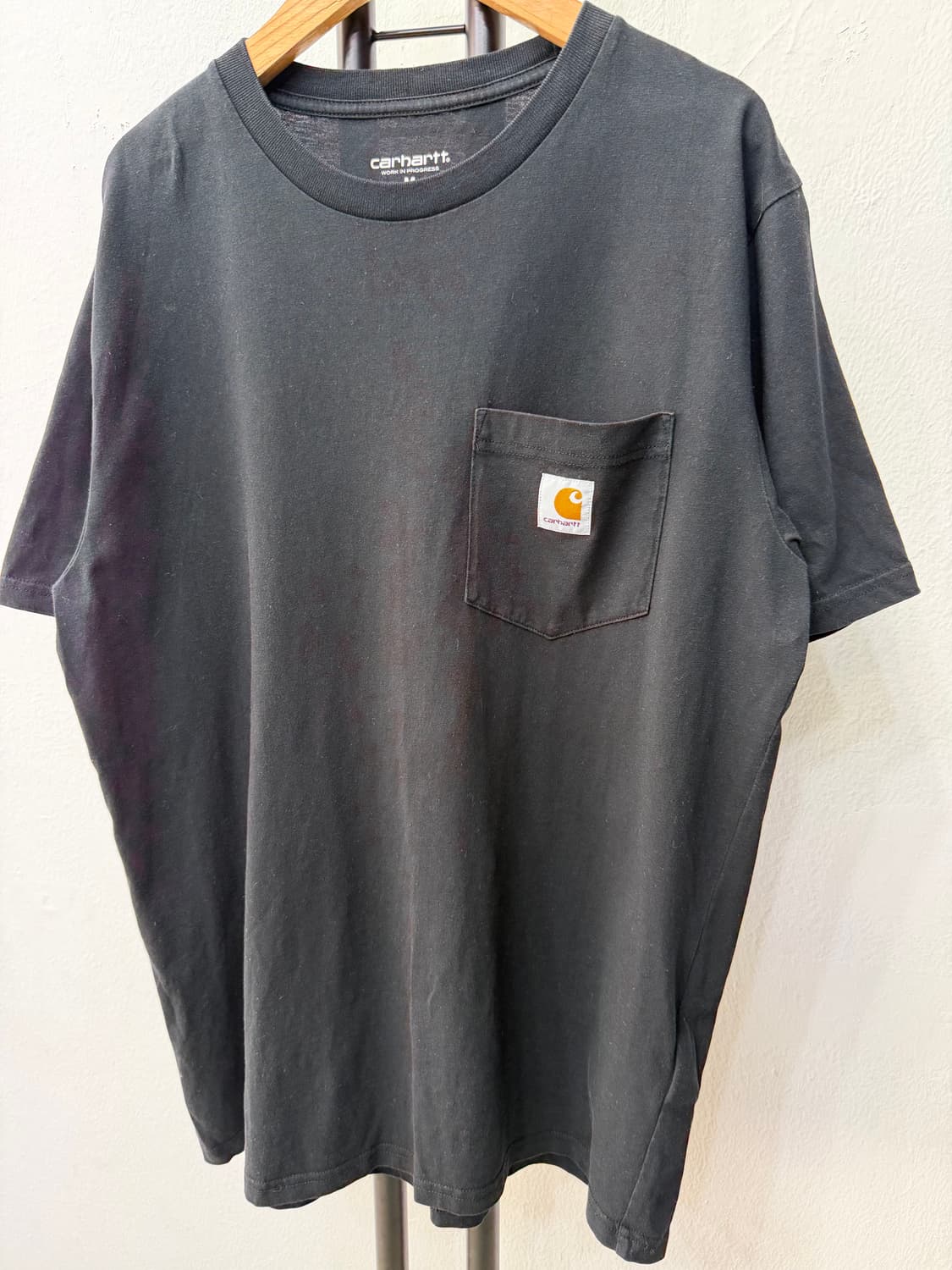 정품) 칼하트 포켓 반팔티 블랙 M  상품이미지3
