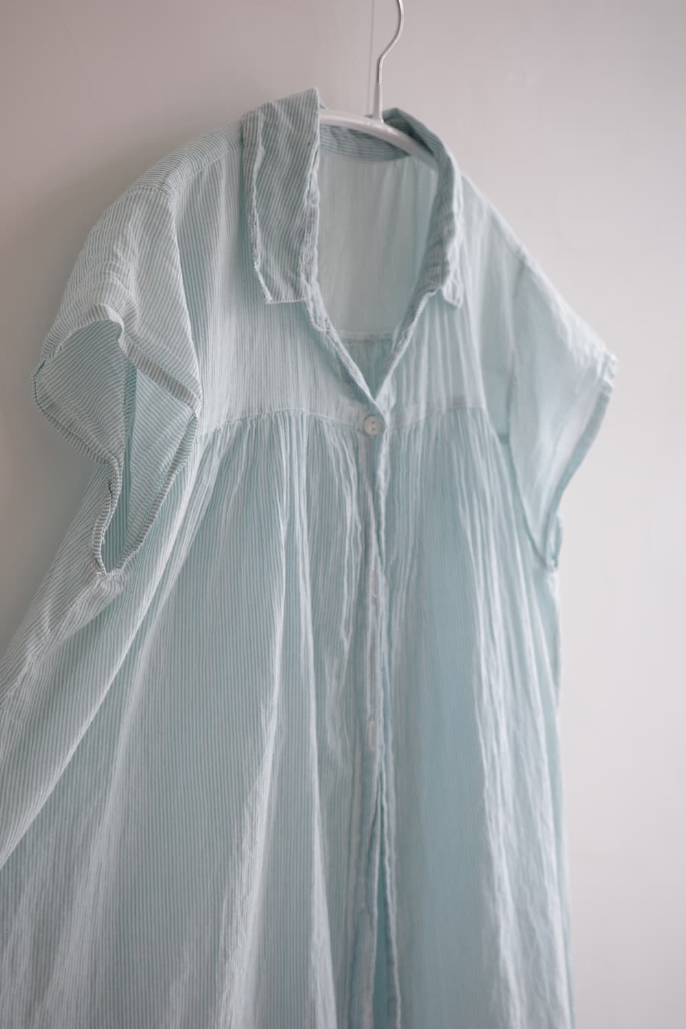 Mint sheer half sleeve blouse 상품이미지5
