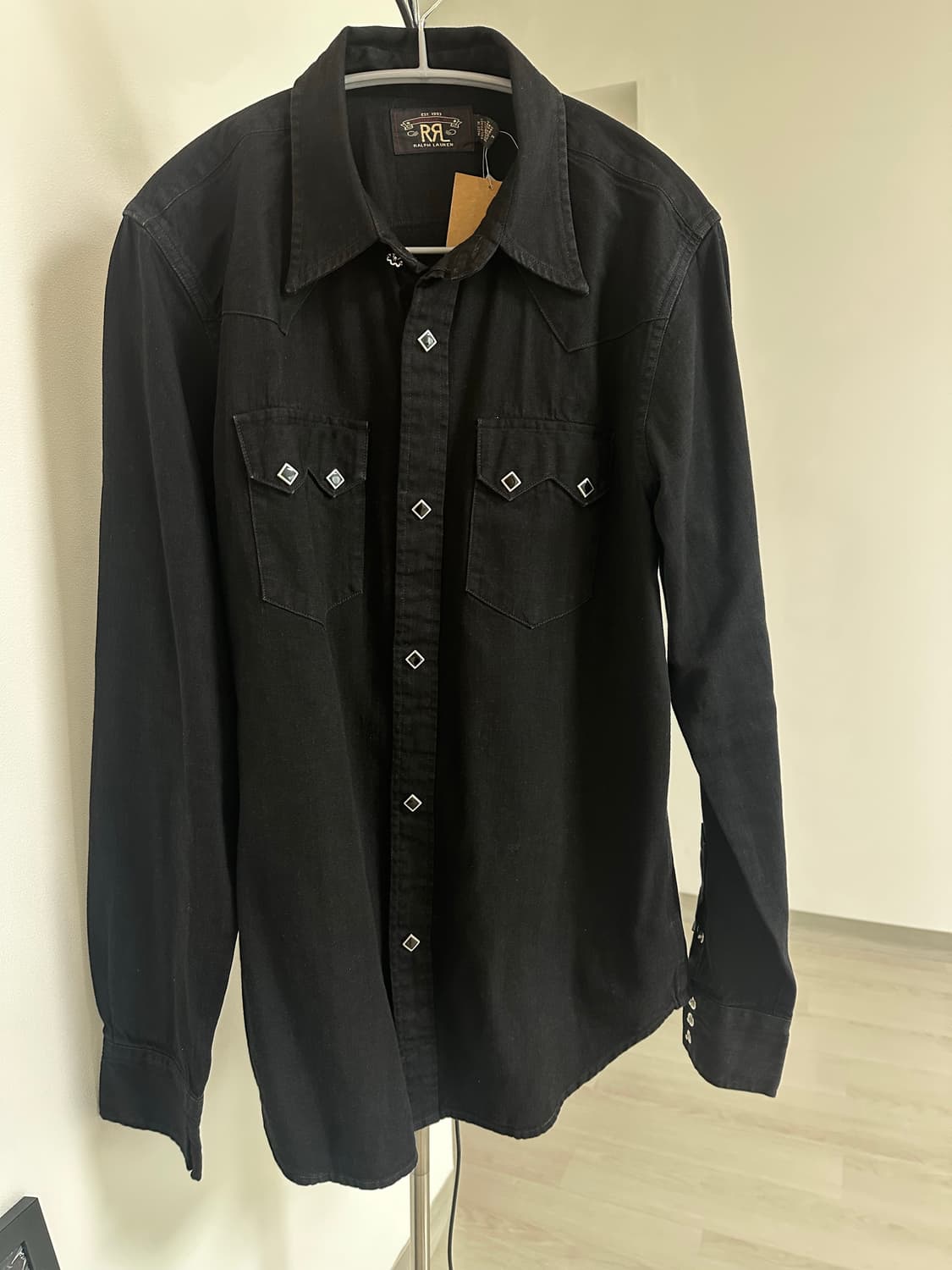 RRL 블랙 데님 웨스턴 셔츠 M 상품이미지2