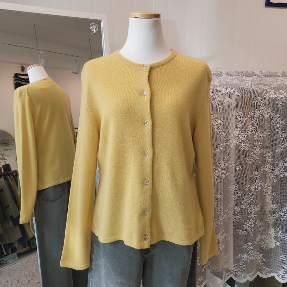 Vivid Cashmere 캐시미어100 가디건 상품이미지8