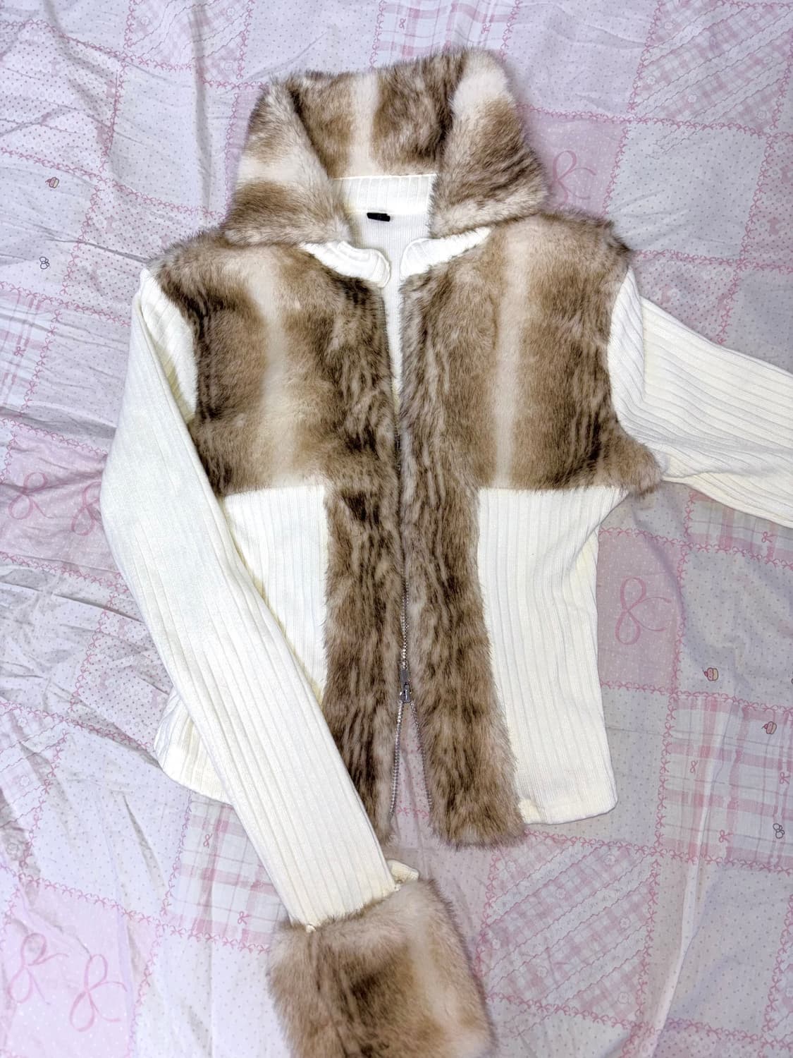 빈티지 오네갸루 투웨이 숏 퍼후드집업 긱시크베메클깔 상품이미지1