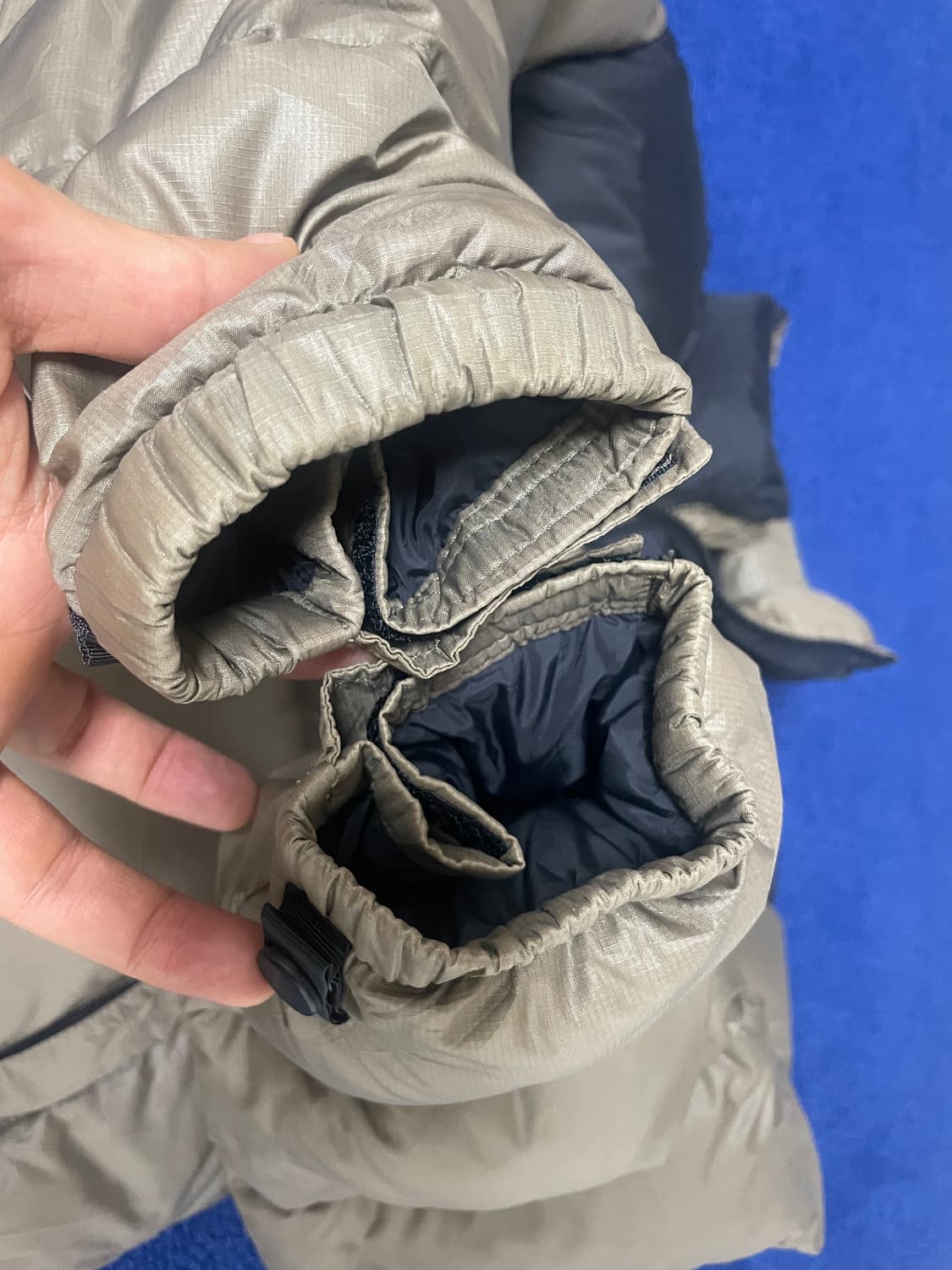 노스페이스 빈티지 센터로고 700눕시 라이트베이지 상품이미지4