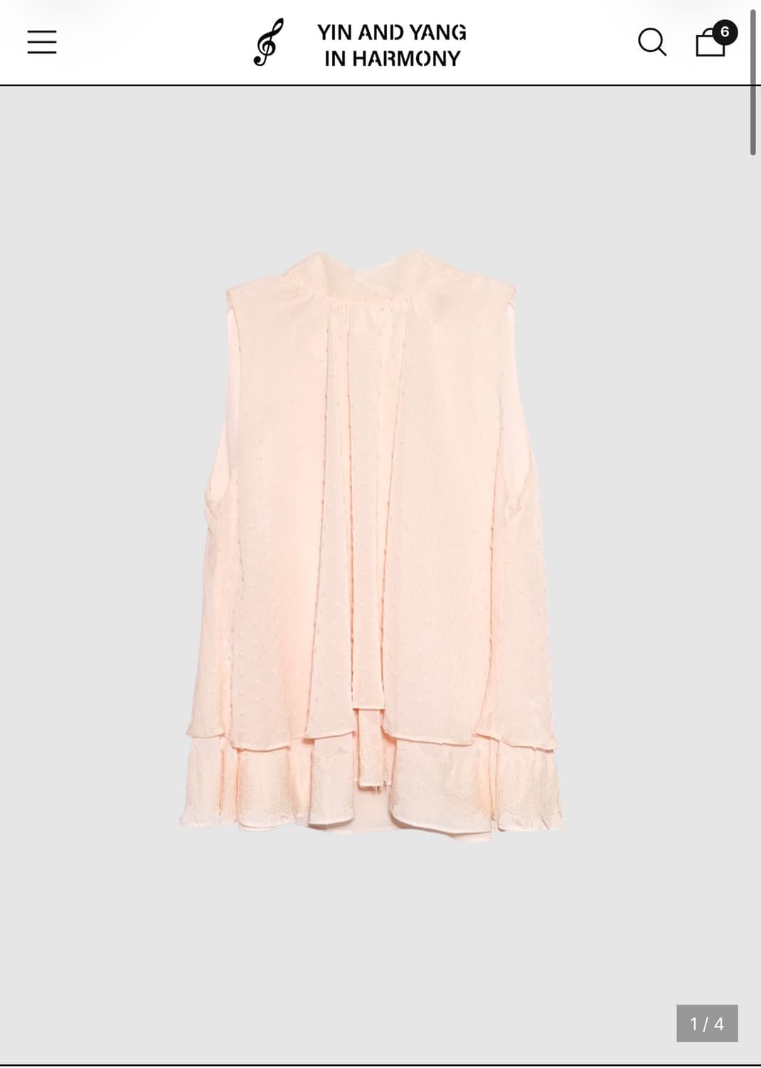 인앤양인하모니 Halter tie blouse, peach 상품이미지1