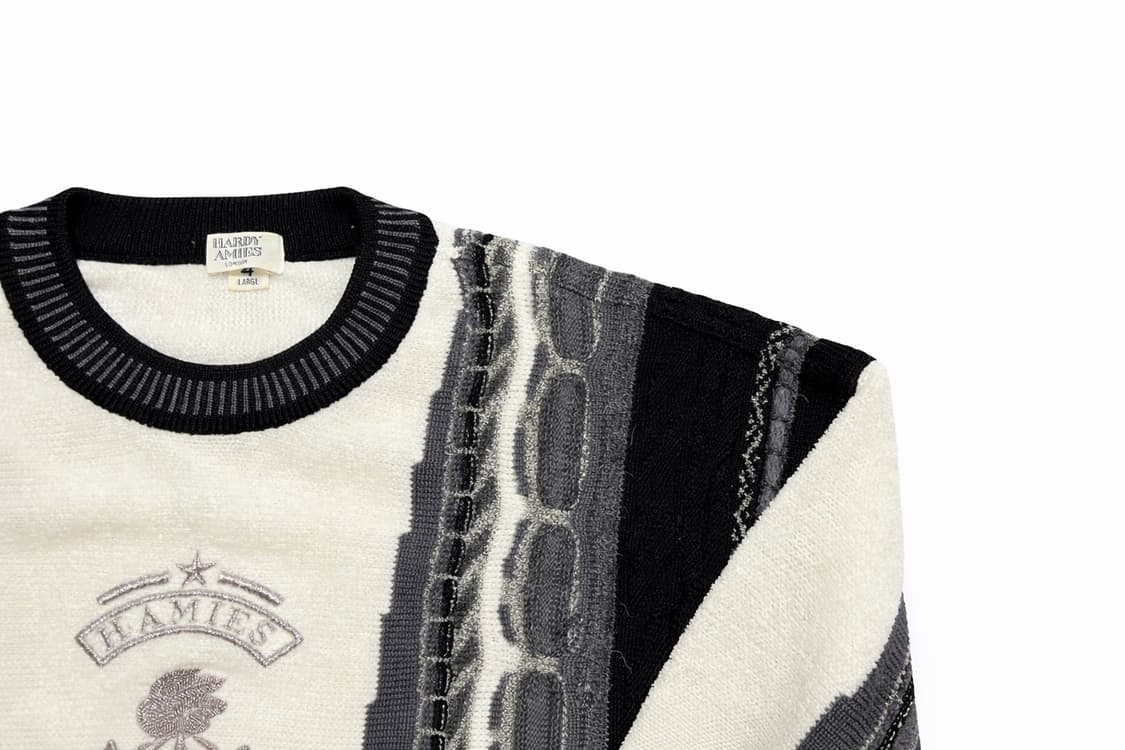 JPN 90s 일본 빈티지 하디에이미스 쿠지 스타일  케이블 니트 스웨터 상품이미지4