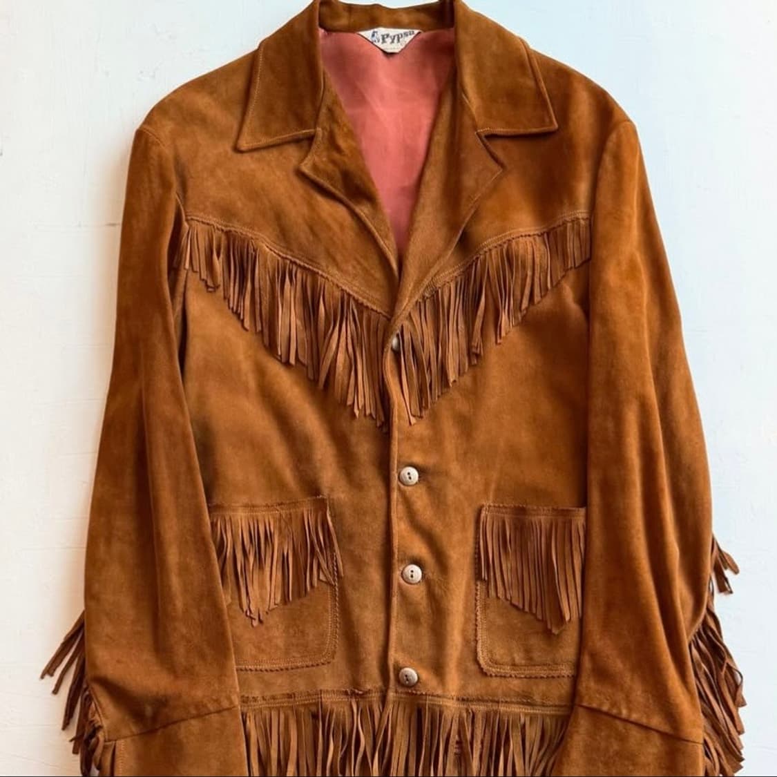 70년대 웨스턴 프린지 스웨이드 자켓 상품이미지3