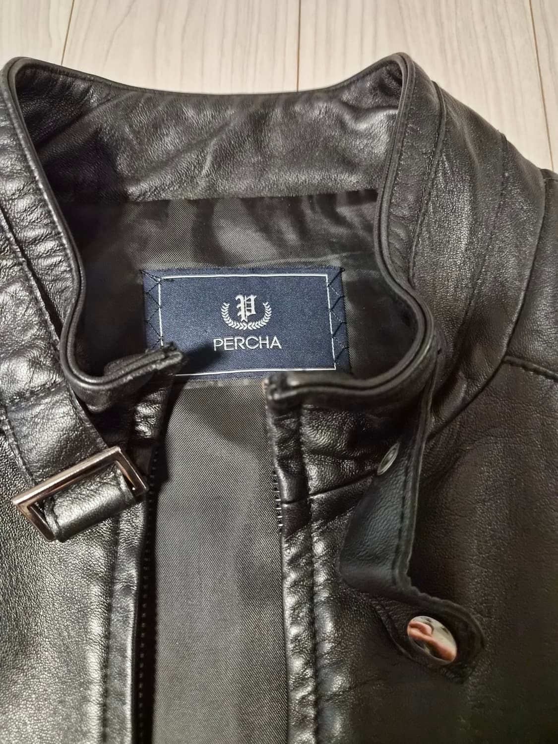PERCHA 천연 양 가죽 스탠드카라 자켓 (95사이즈) 상품이미지2