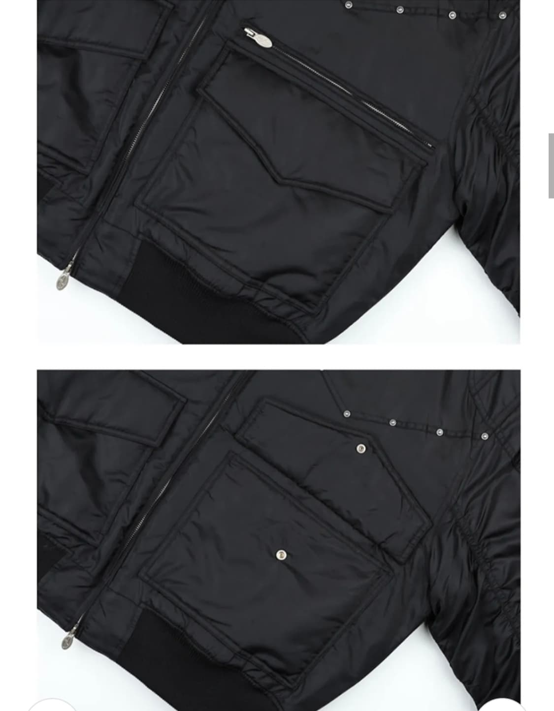 구빈 맥시 스터드 MA-1 패딩 자켓 105~110 상품이미지4