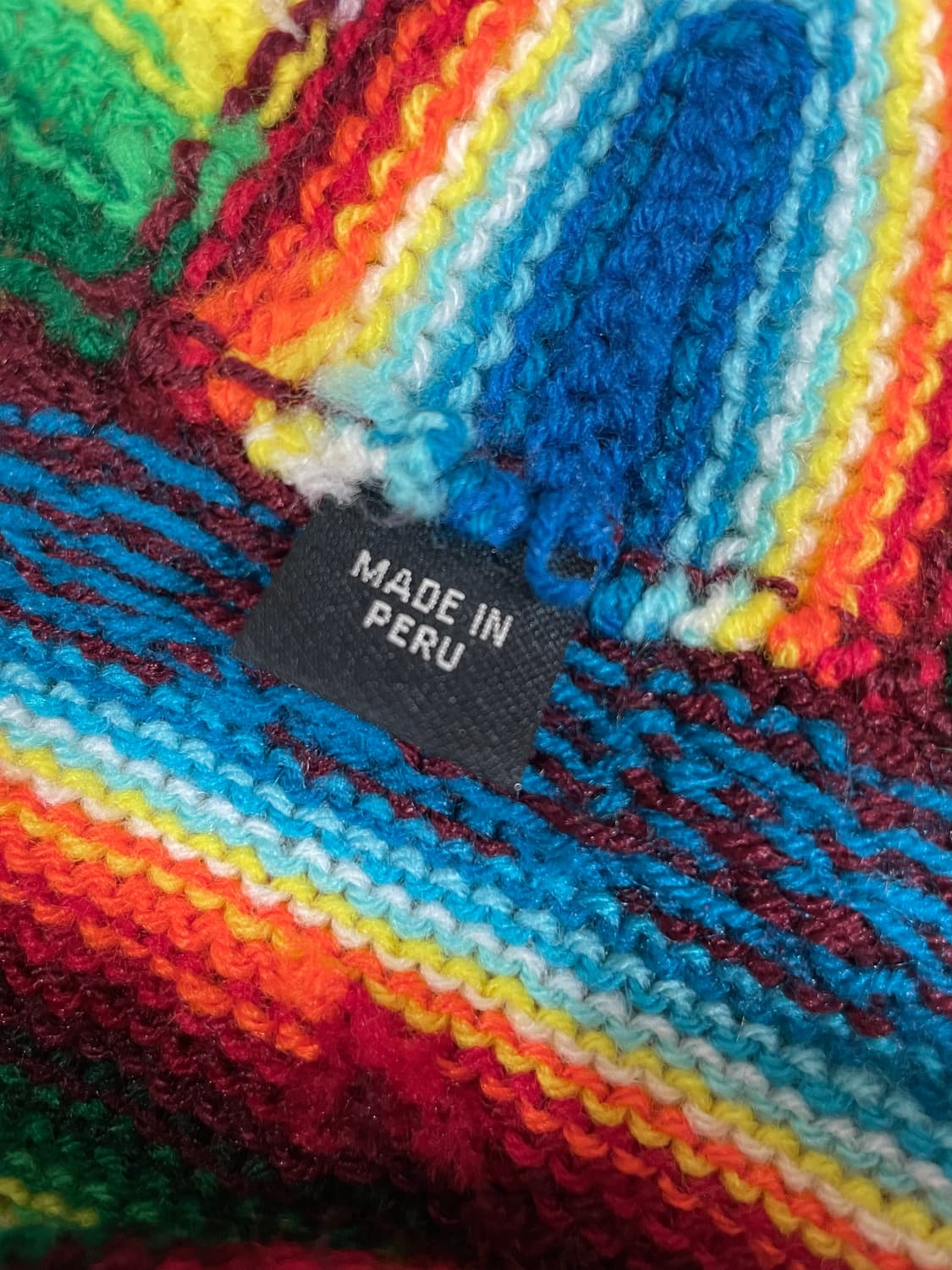 국내 유일 Made 페루 빈티지 패턴 니트 이어플랩 이어머프 비니 모자 상품이미지2