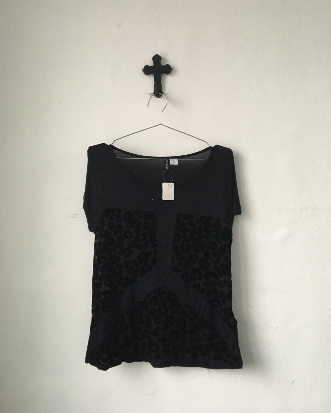 velvet leopard pattern layer t shrit 상품이미지1