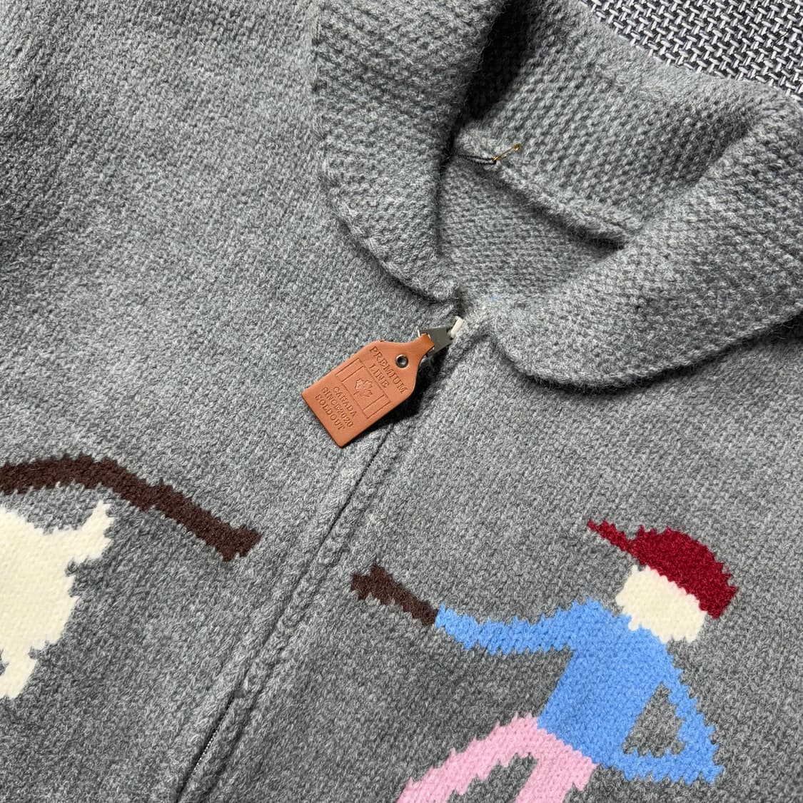 (새상품) 코위찬 니트 집업 상품이미지3