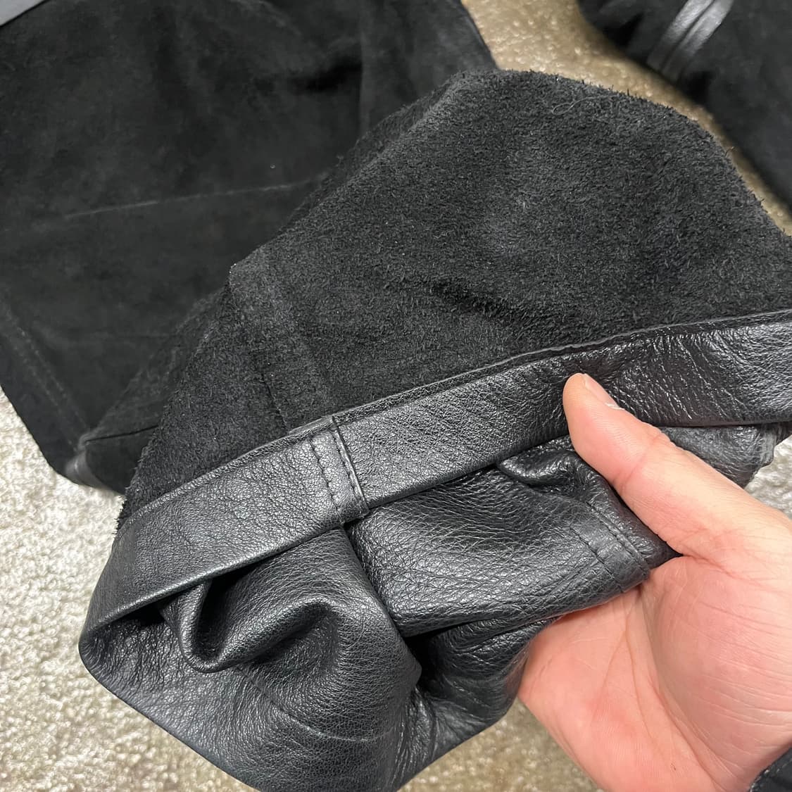 빈티지 루즈핏 소가죽 카고 팬츠 (33) 상품이미지7