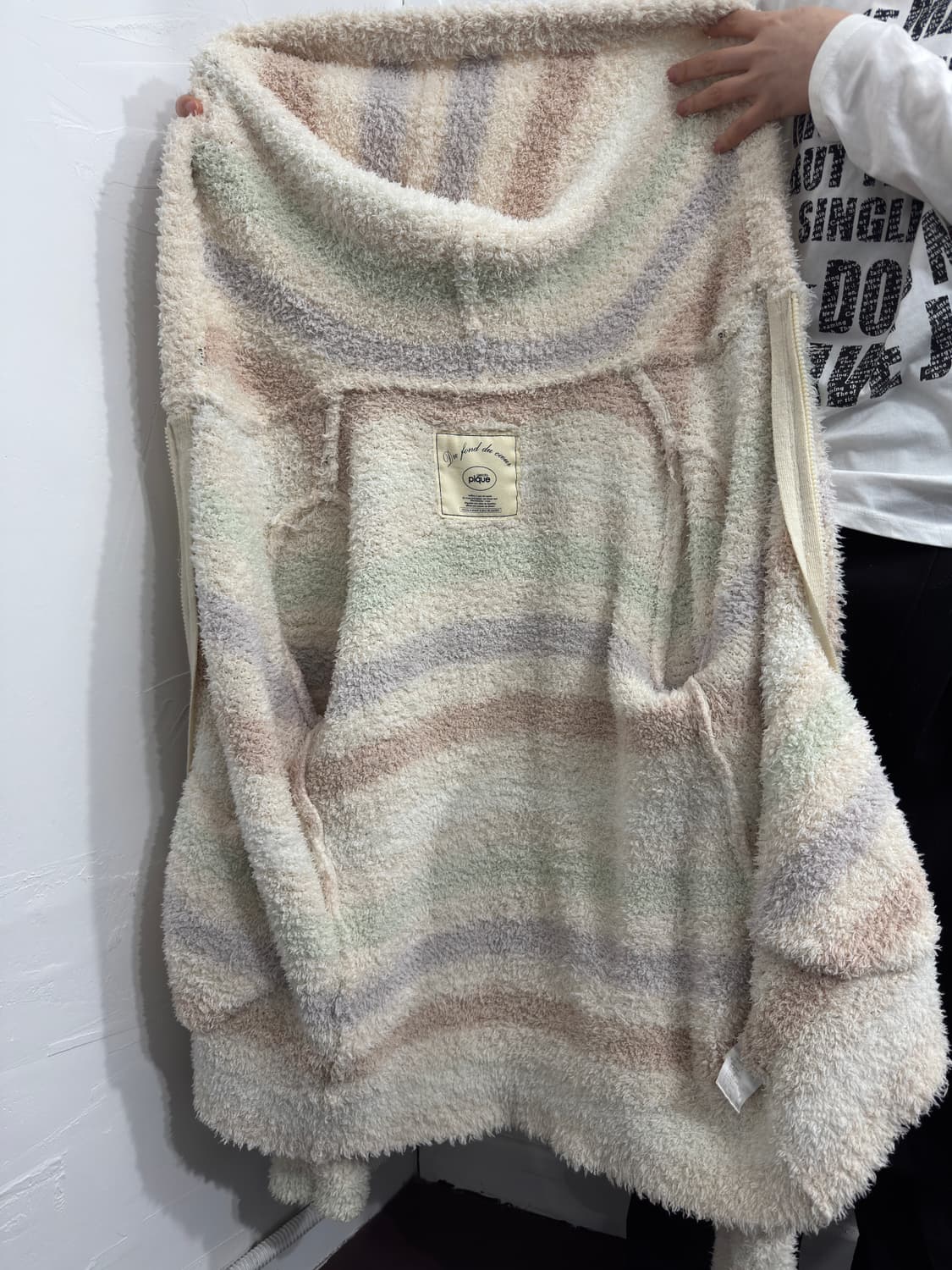 gelato pique fleece hood twoway zipup 상품이미지6