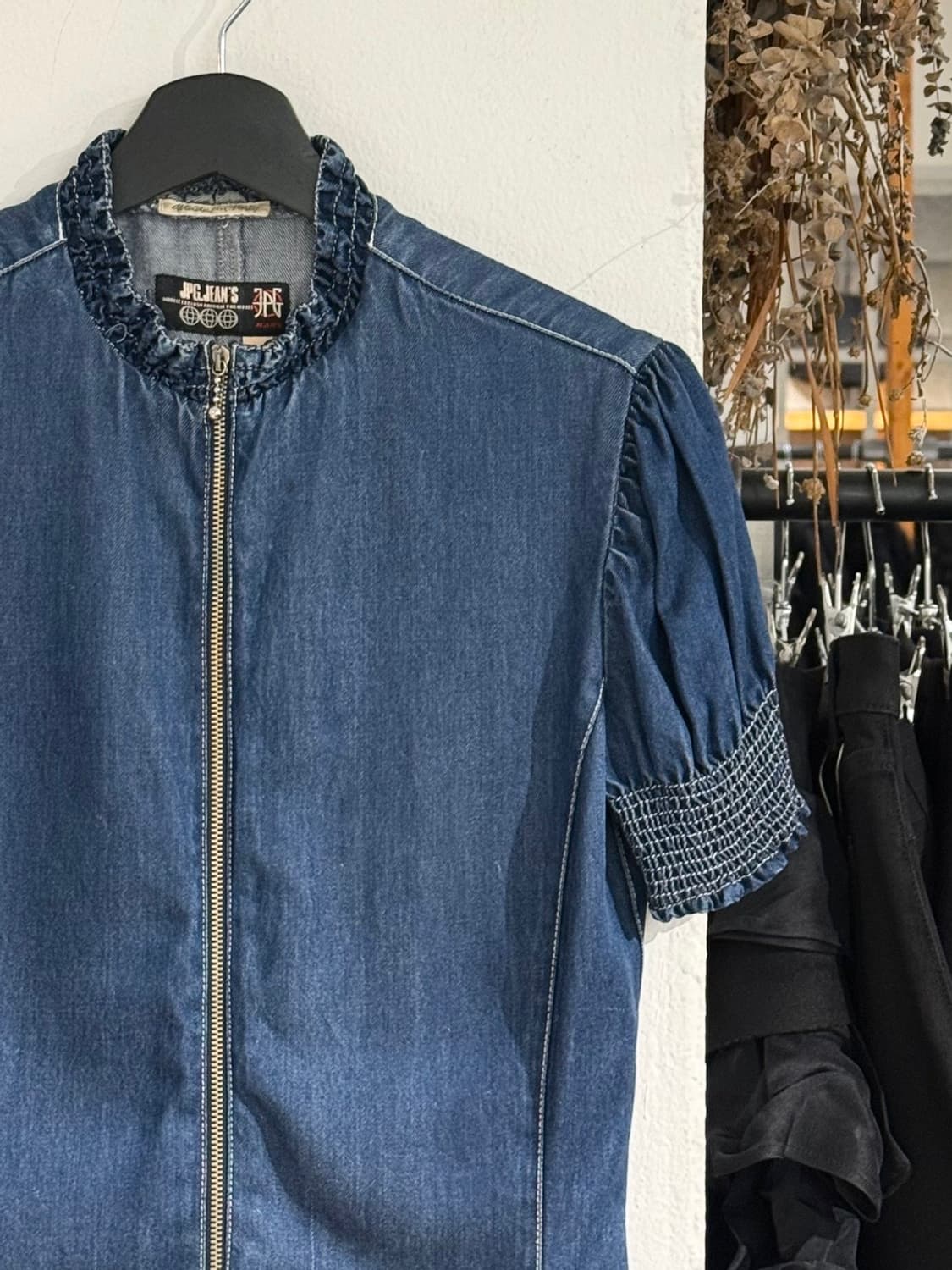 장 폴 고티에 진스 90s 집업 데님 블라우스 상품이미지3