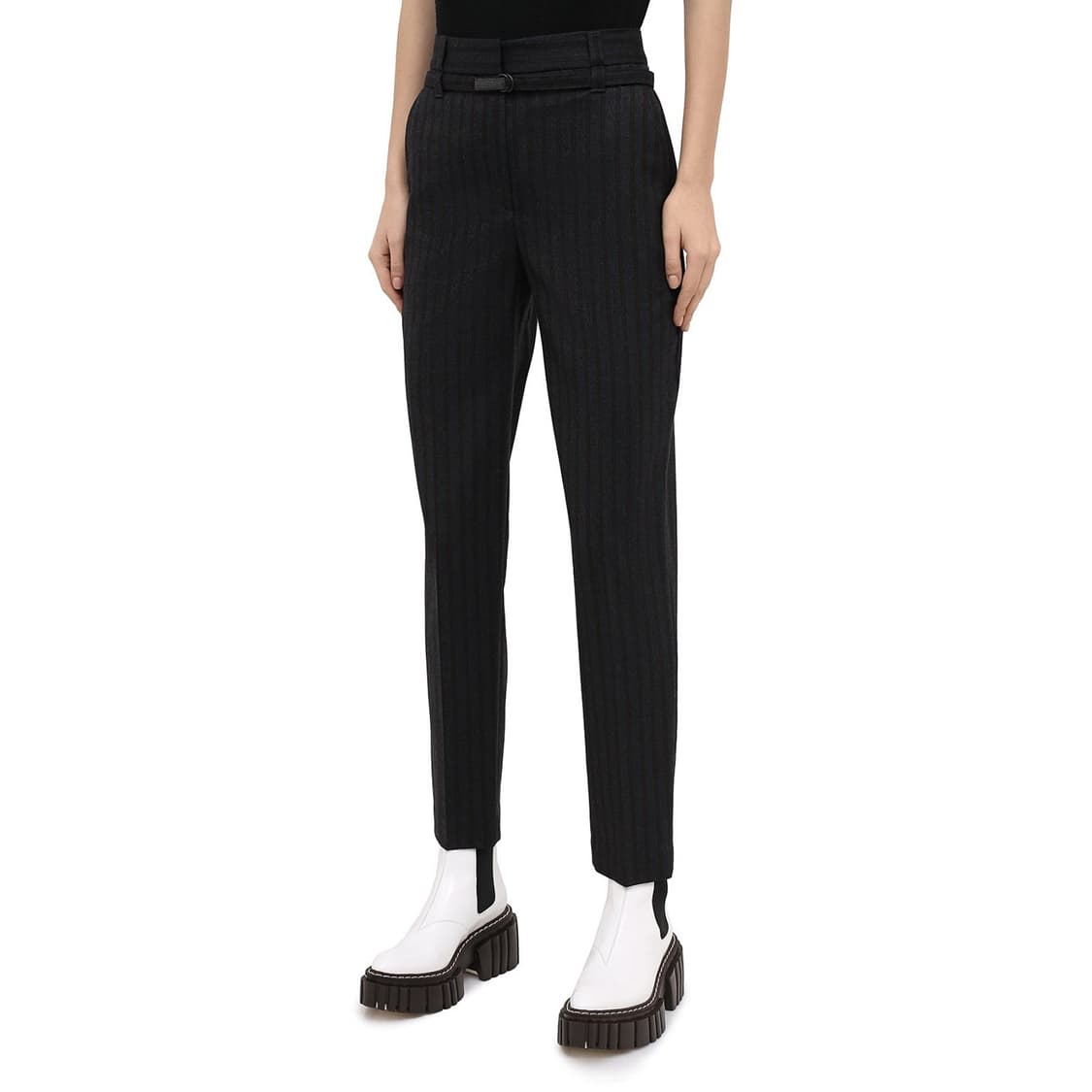 브루넬로쿠치넬리 스트라이프 울 팬츠 상품이미지1